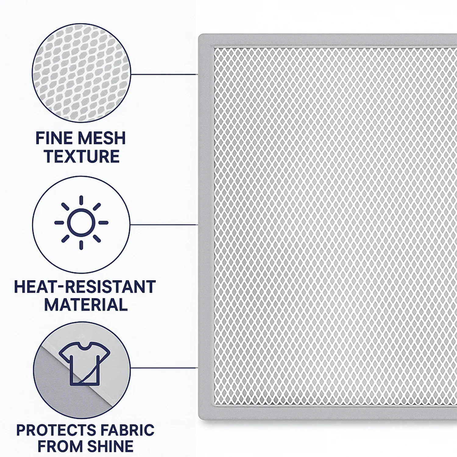 Large Ironing Press Net / Mesh Ironing Protector Cloth (65 x 50 Cm / 1 Pc) - Image 7