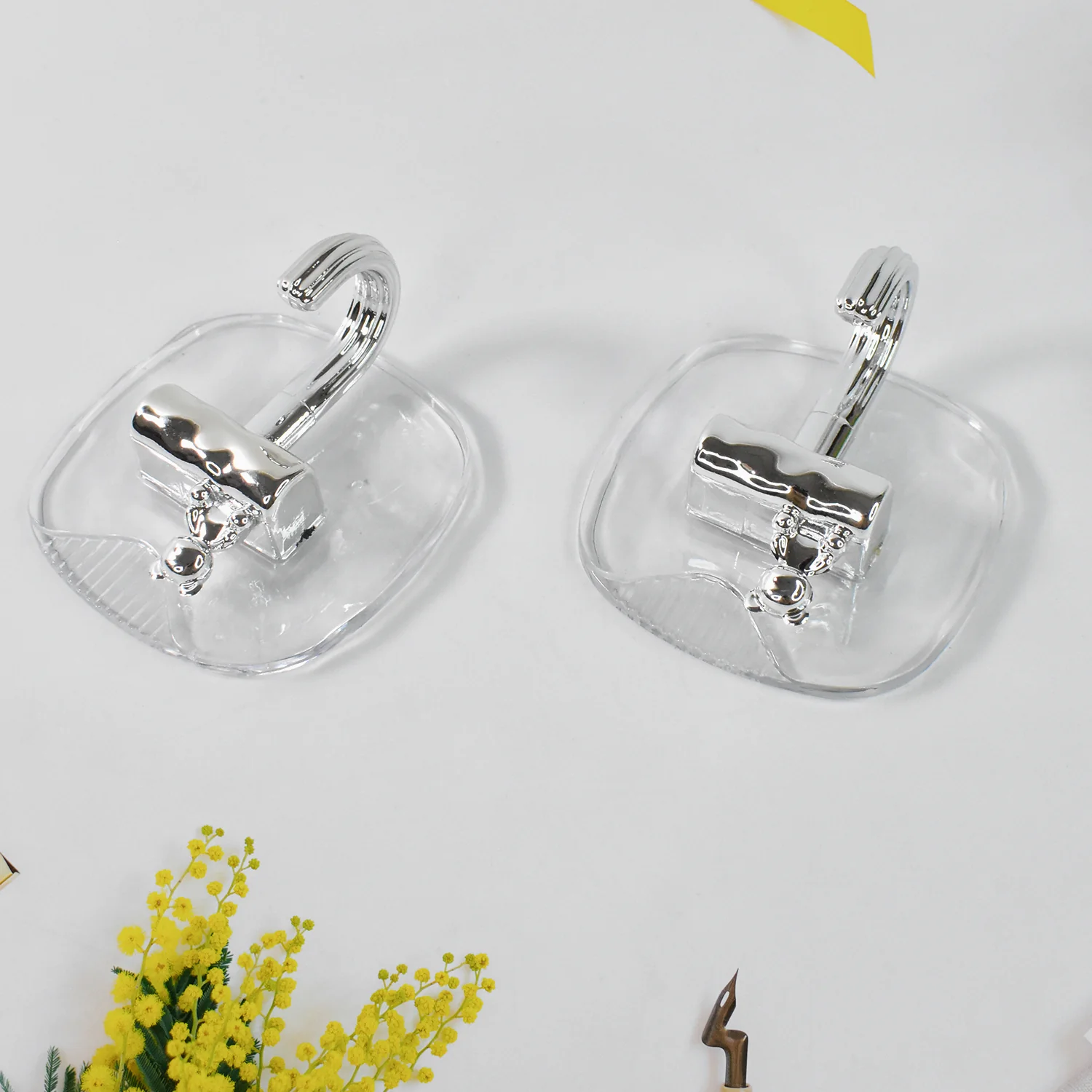 Large Plastic Self Adhesive Wall Hooks (2 Pc) - Image 8