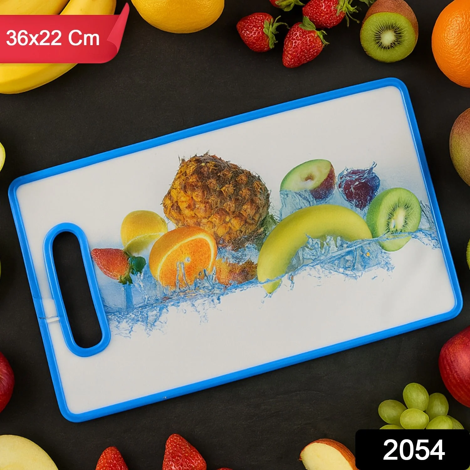 Large Rectangular Fruit Print Cutting Board (36x22cm / 1 Pc) - Image 2