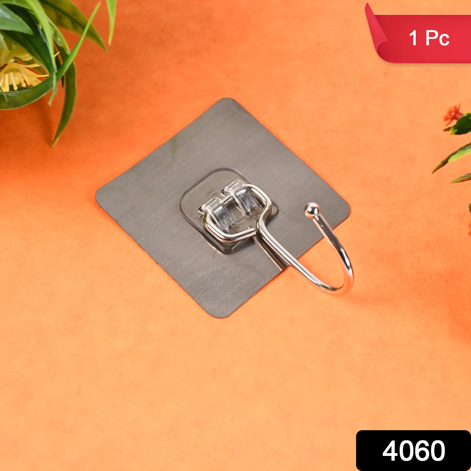 Large Stainless Steel Self Adhesive Wall Hooks (1 Pc) - Image 2