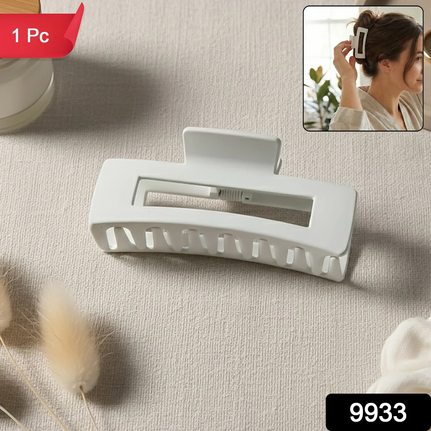 Large Stylish Plastic Hair Clip (1 Pc) - Image 2