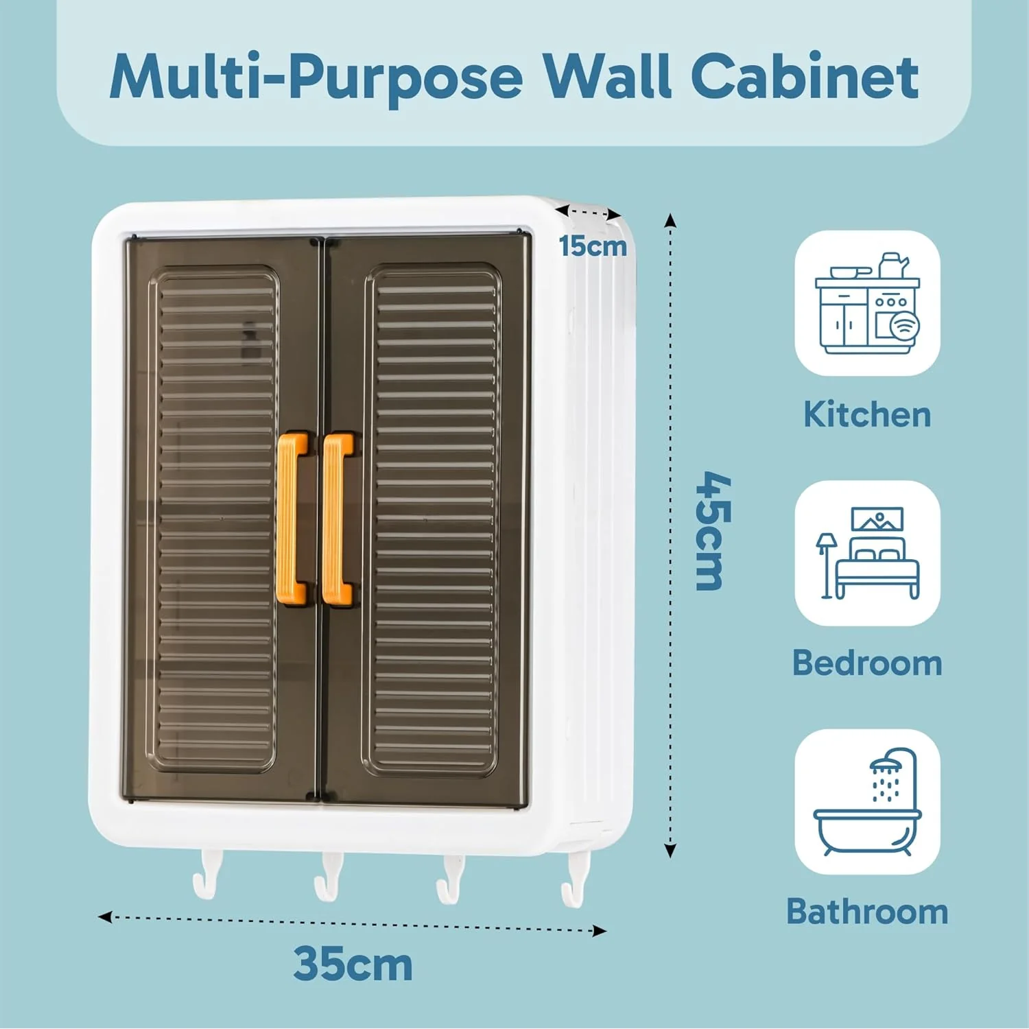Large Wall-Mounted Kitchen Storage Cabinet Set - Image 8