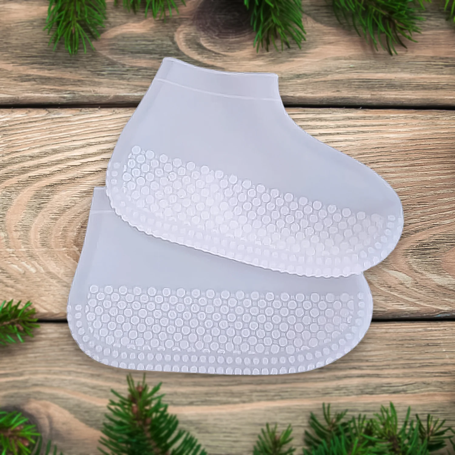 Non-Slip Silicone Reusable Waterproof Anti-Skid Shoe Covers (Large, 1 Pair) - Image 4