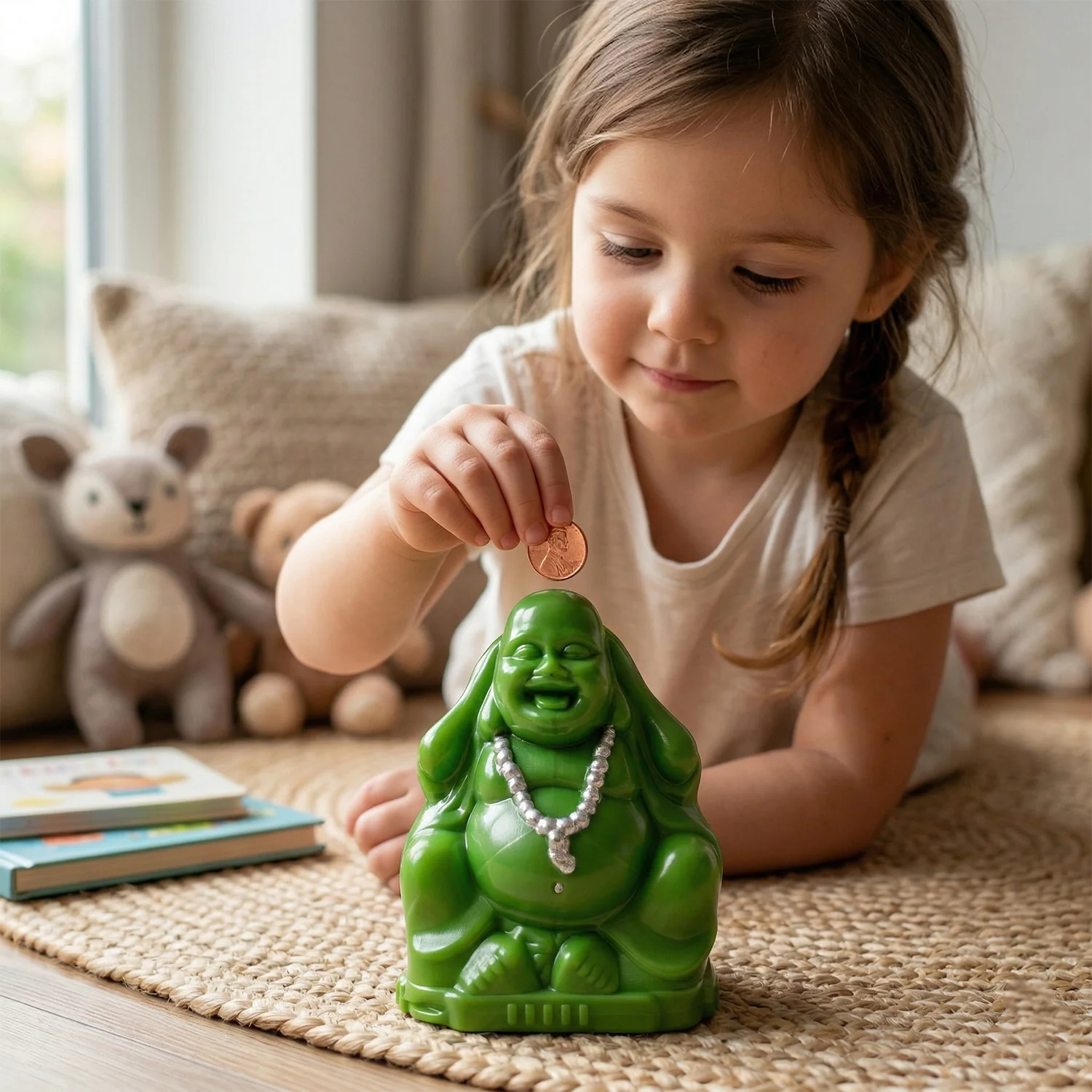 Laughing Buddha Money Bank Coin Saving Box (1 Pc) - Image 5