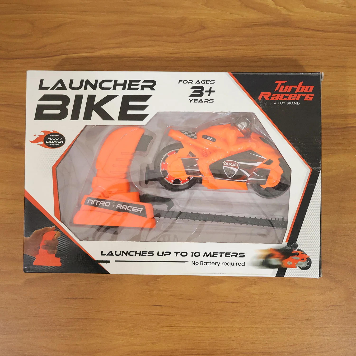 Launcher Bike Racing Toy for Kids with Manual Pull Launcher - Image 9