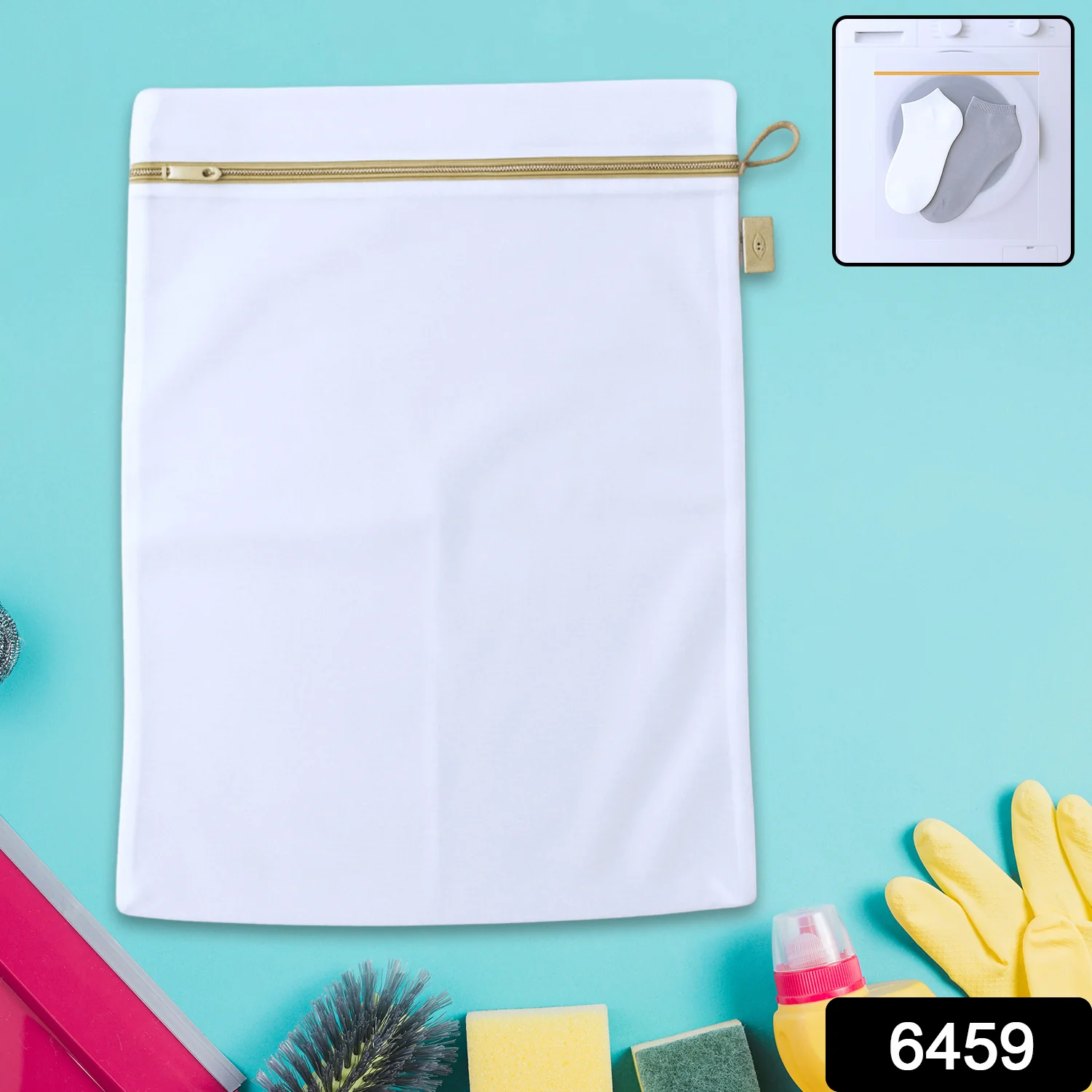 Large Mesh Laundry Bag with Zipper for Delicates & Travel Storage - Image 2