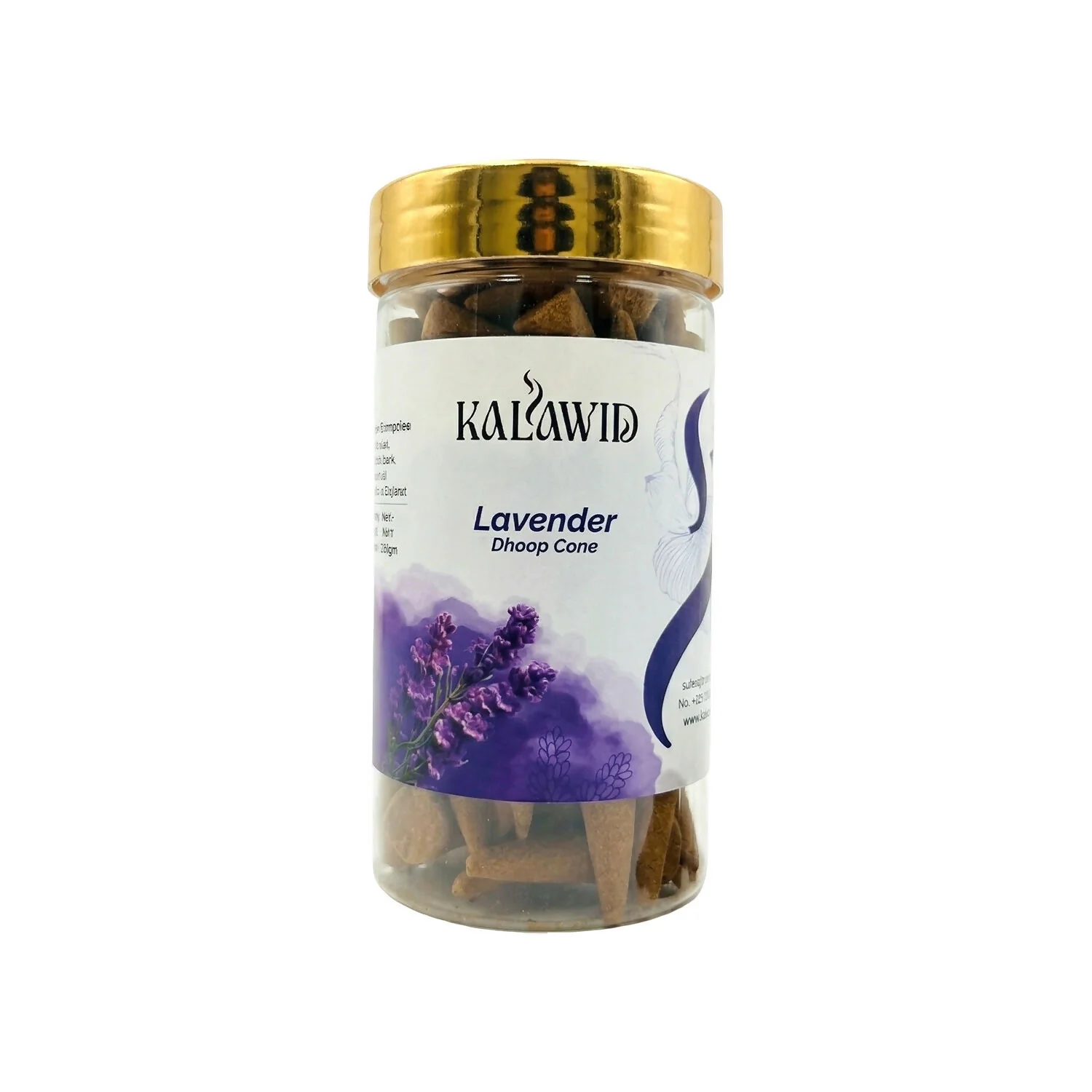 Lavender Dhoop Cone Jar for Relaxing Fragrance & Stress Relief Ambience (100 Gm) - Image 5