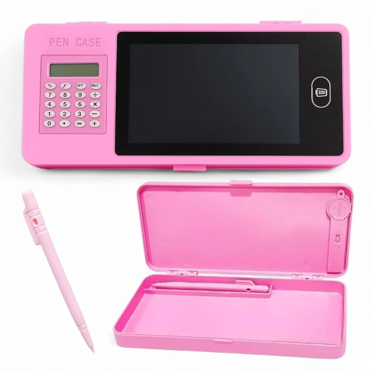 LCD Writing Tablet Pencil Case with Calculator 1 Pc - Image 4