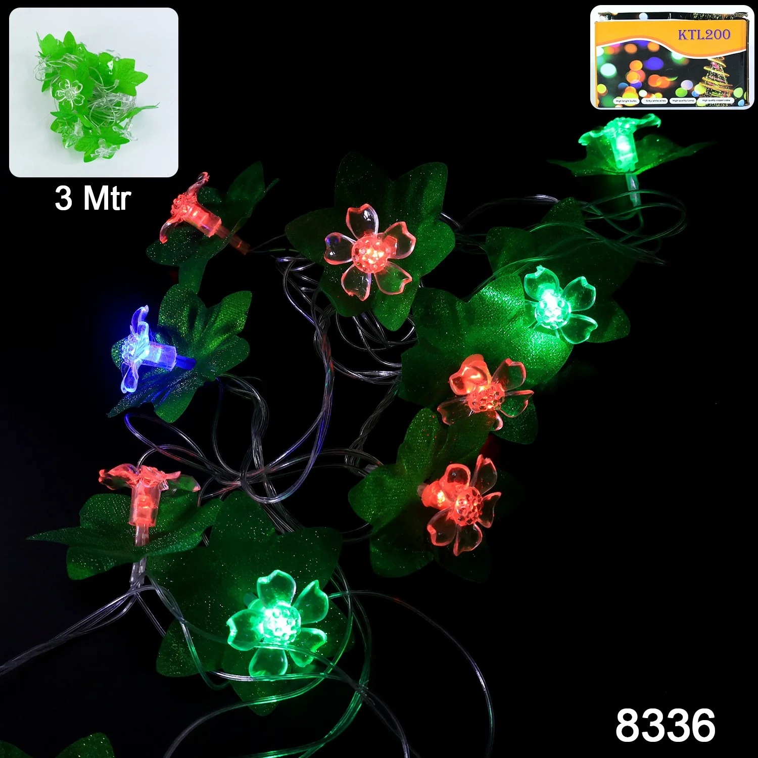 Leaf & Flower LED Decorative String Light (3 Meter) - Image 2