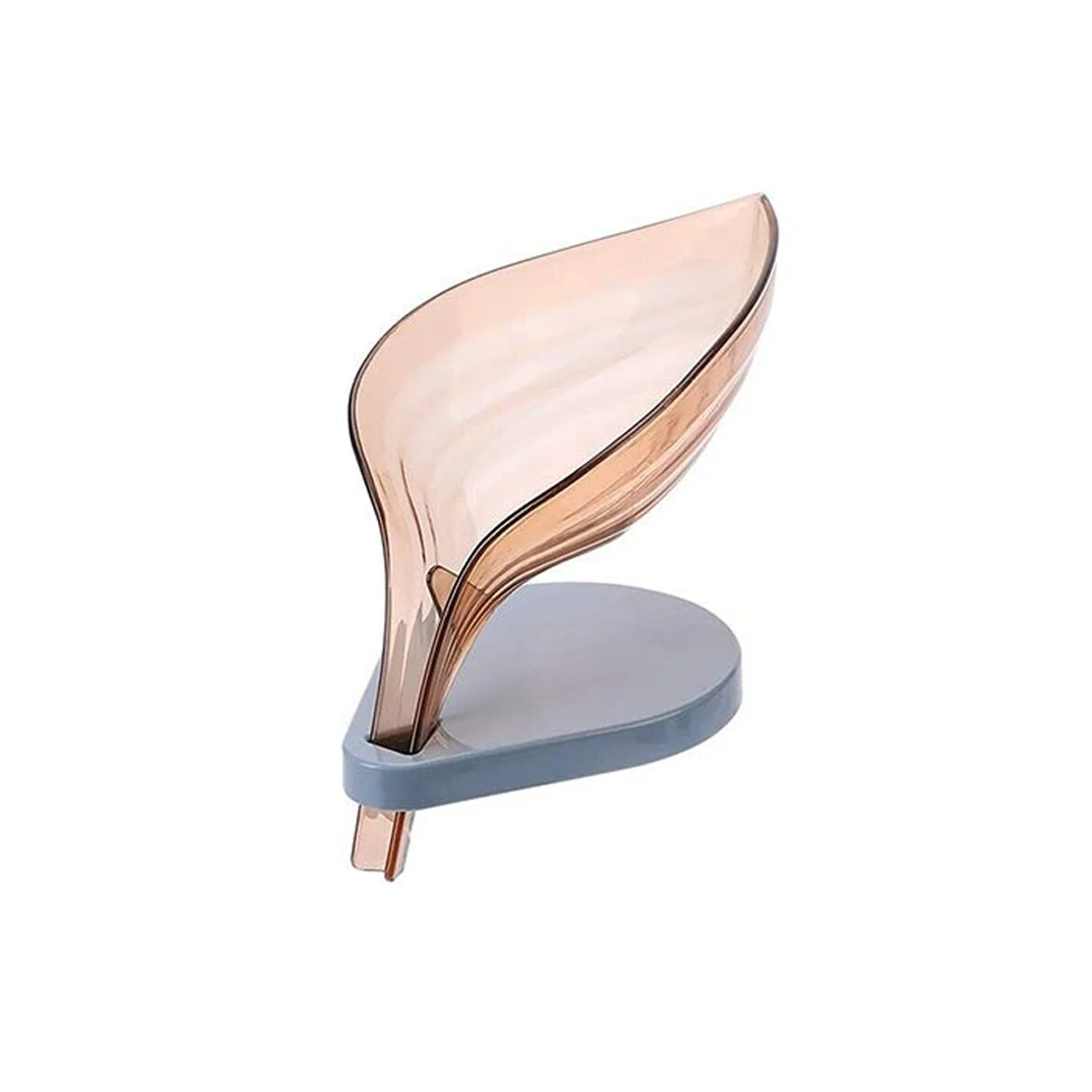 Leaf Shape Soap Dish Holder with Drain for Bathroom & Kitchen Use - Image 5