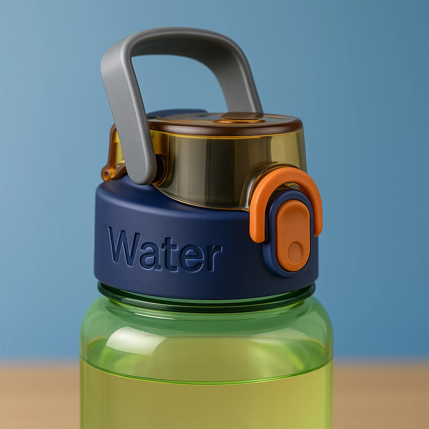 Green Leak-Proof Portable Fruit Infuser Water Bottle Approx 600ML (1 Pc) - Image 3