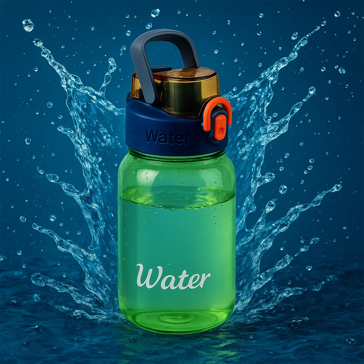 Green Leak-Proof Portable Fruit Infuser Water Bottle Approx 600ML (1 Pc) - Image 4