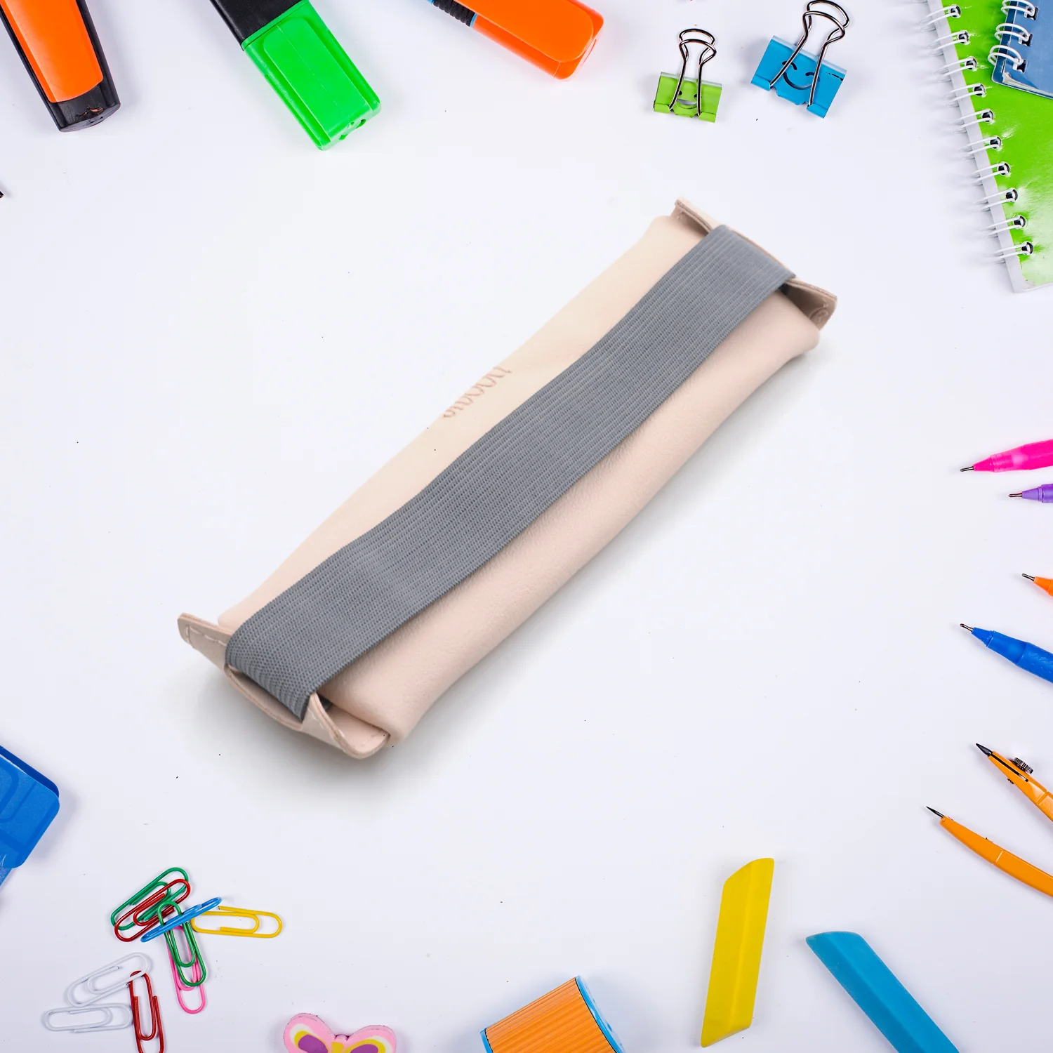 Leather Pencil Case high-quality leather pencil pouch ideal of School (1Pc) - Image 5