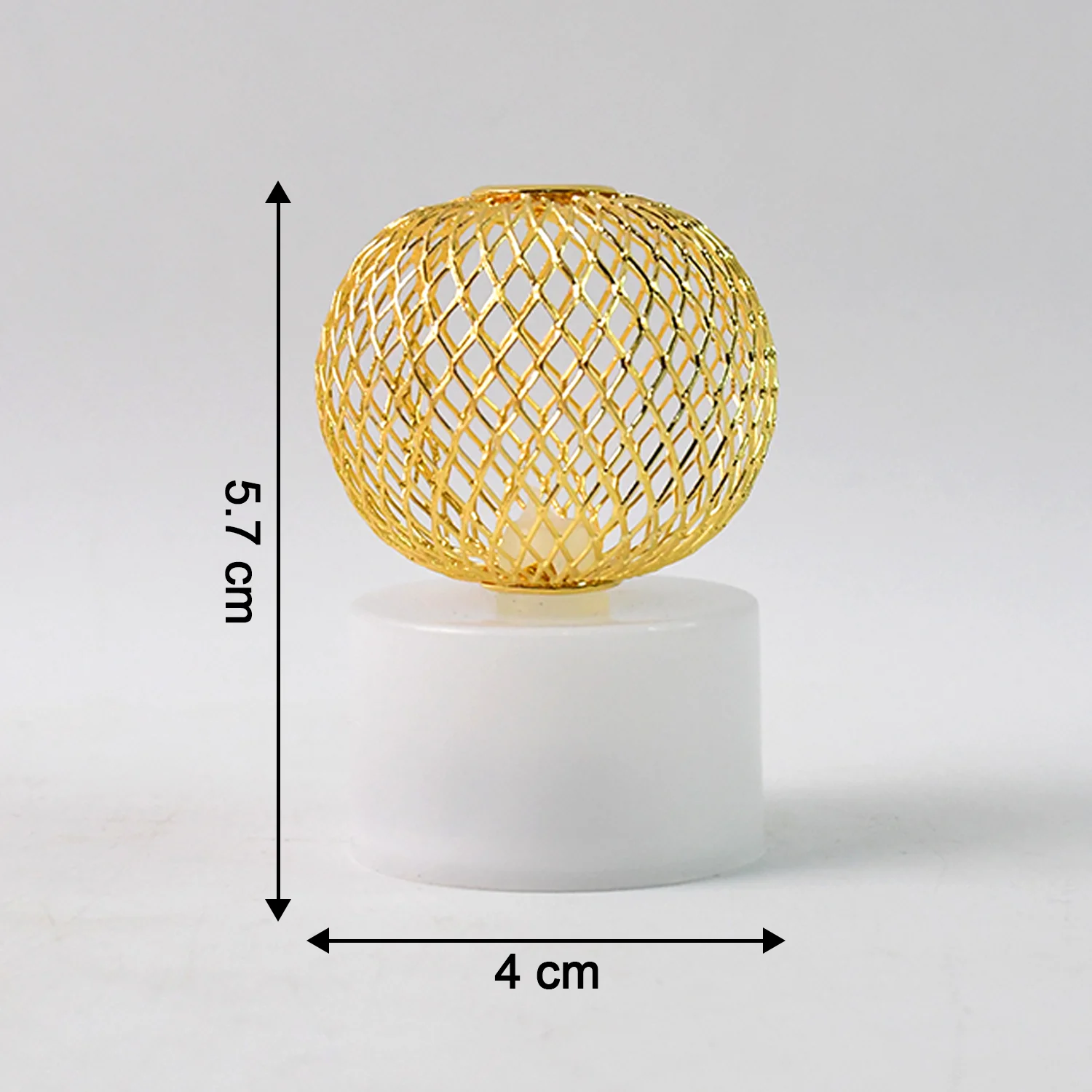 LED Ball Shaped Decorative Light with Mesh Cover (12 Pc / Set) - Image 6