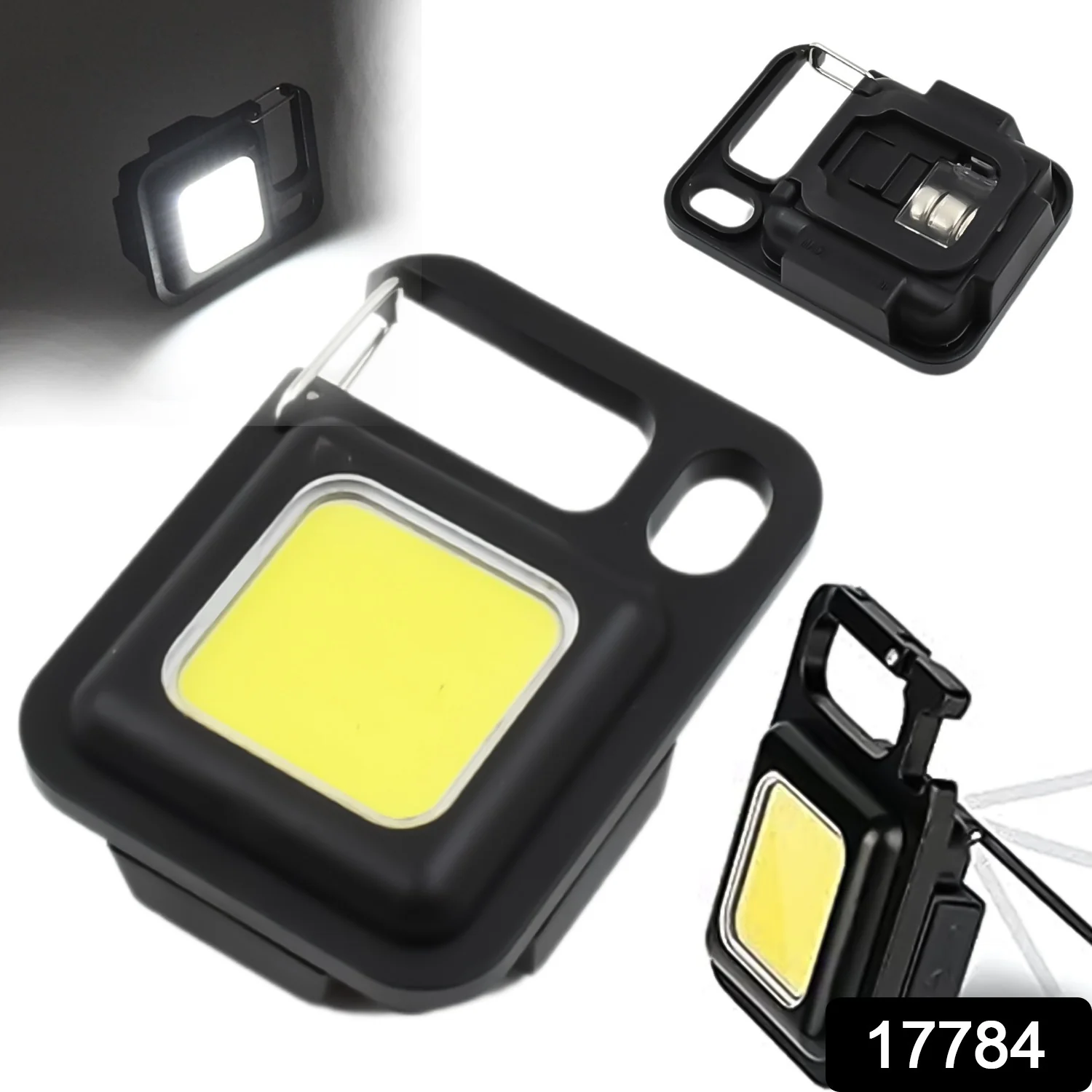 LED Battery Operated Keychain Flashlight with Folding Bracket (1 Pc) - Image 2