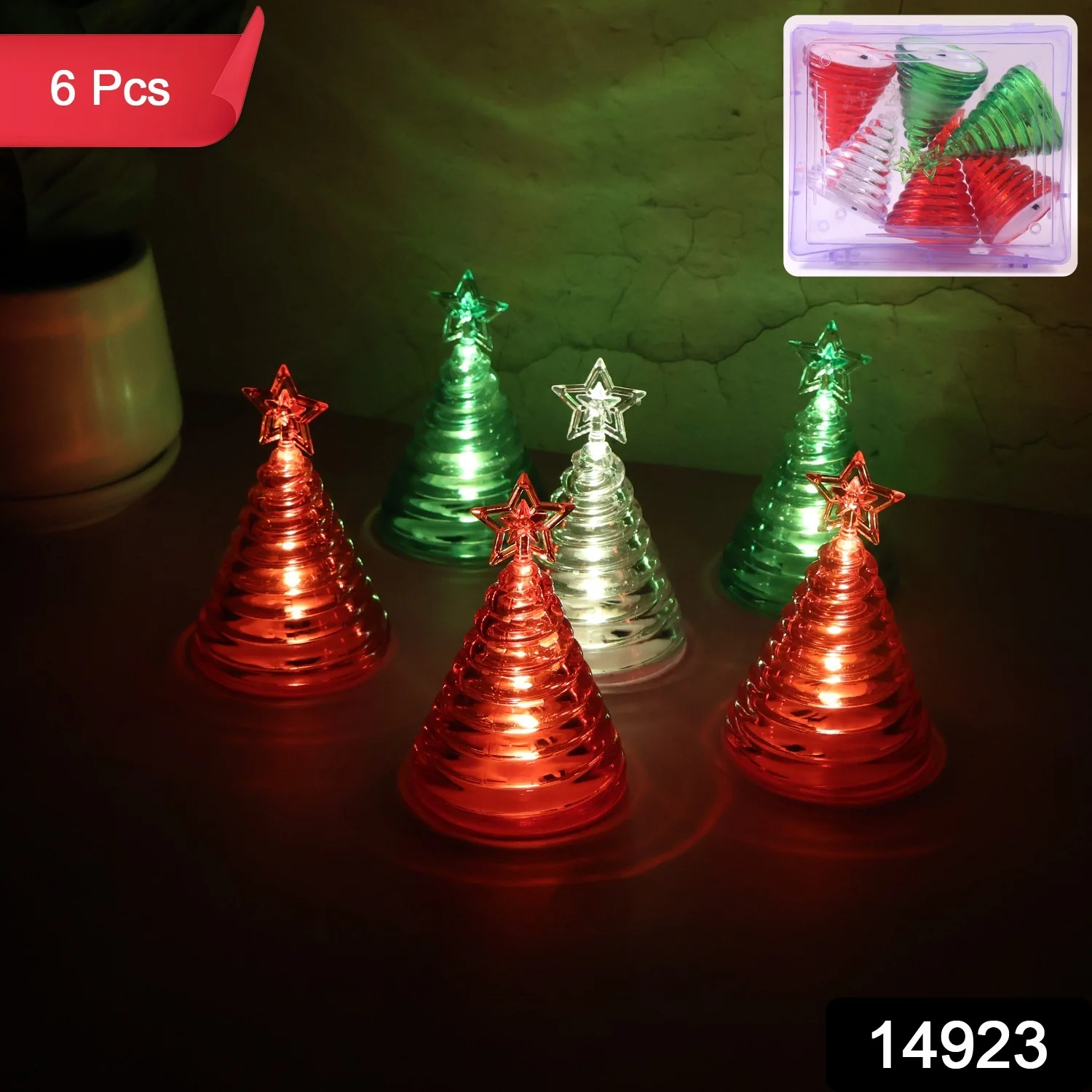 LED Christmas Tree Decorative Lights - (6 Pc / Set) - Image 2