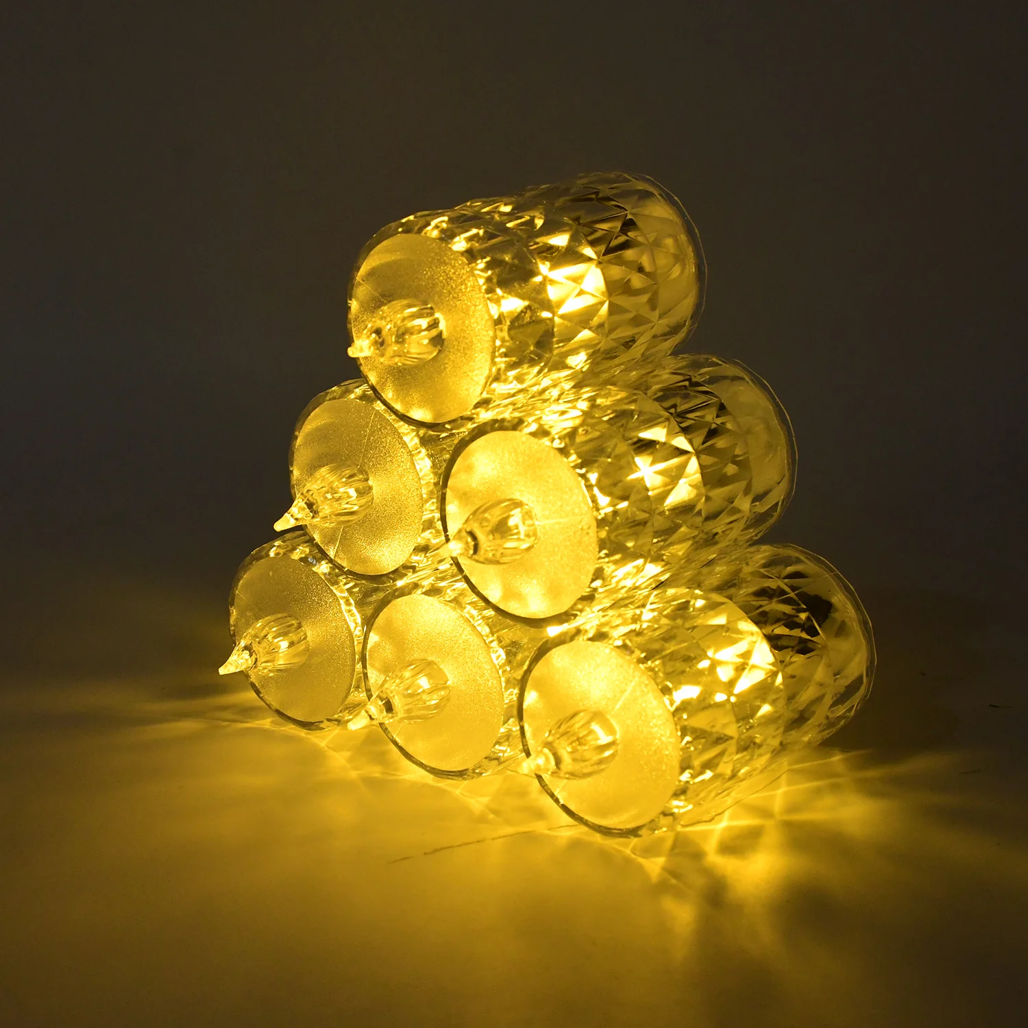 LED Crystal Effect Flameless Candle Light Set (5 Pc) - Image 6