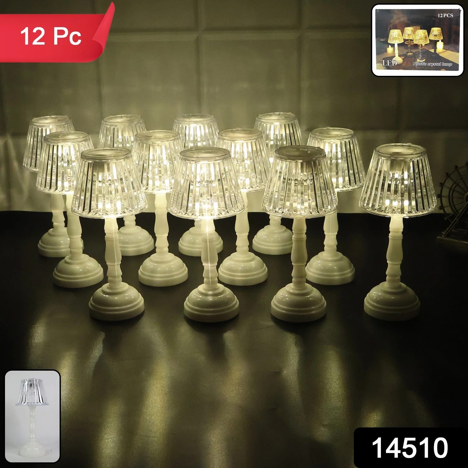 LED Crystal Table Lamps (12 Pc) - Image 2