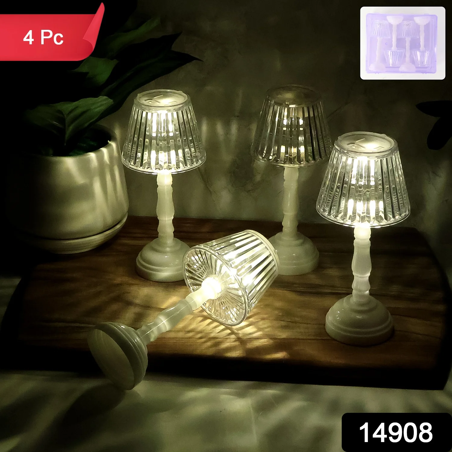 LED Crystal Table Lamps (4 Pc) - Image 2