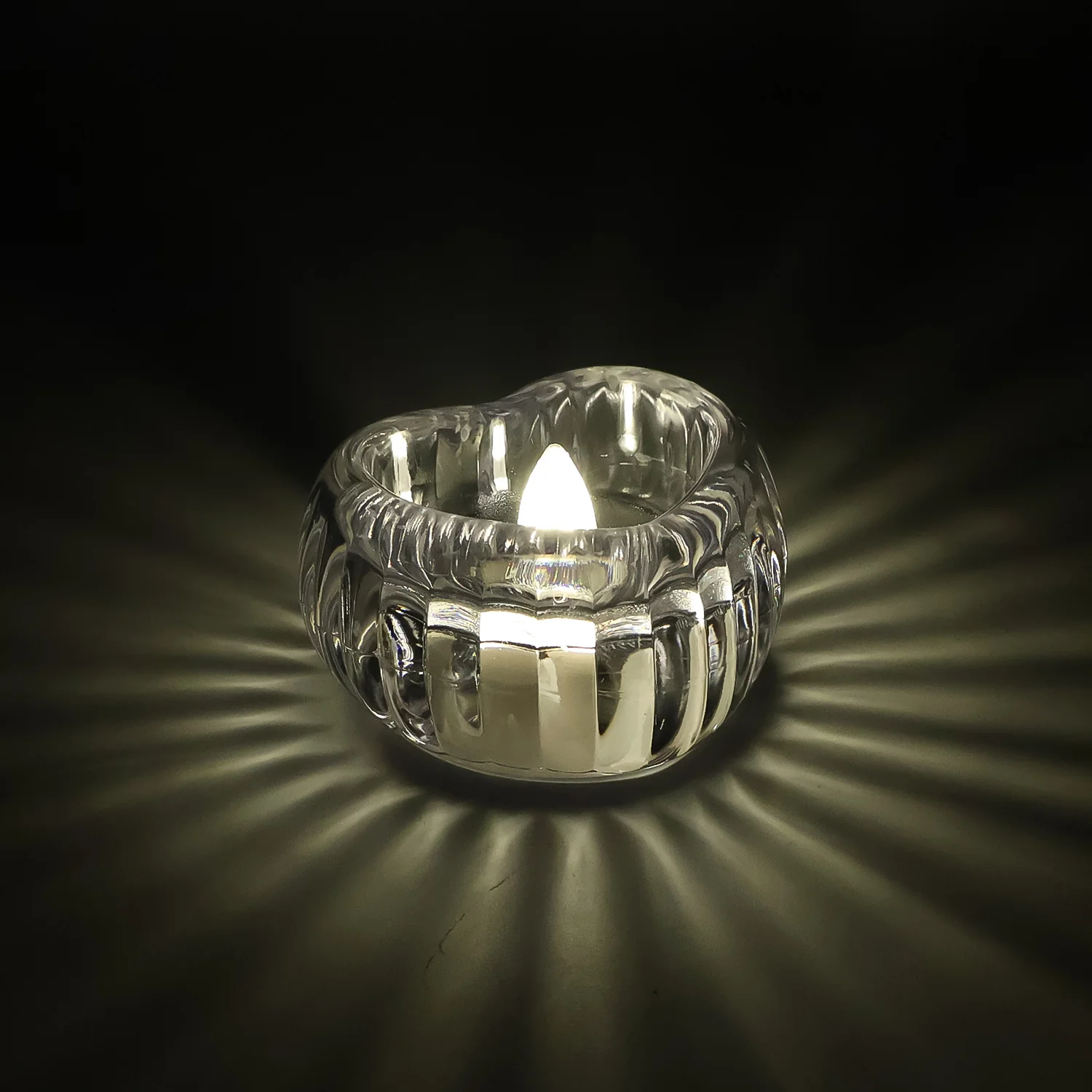 LED Crystal Tealight Decorative Flameless Candles (6 Pc) - Image 4