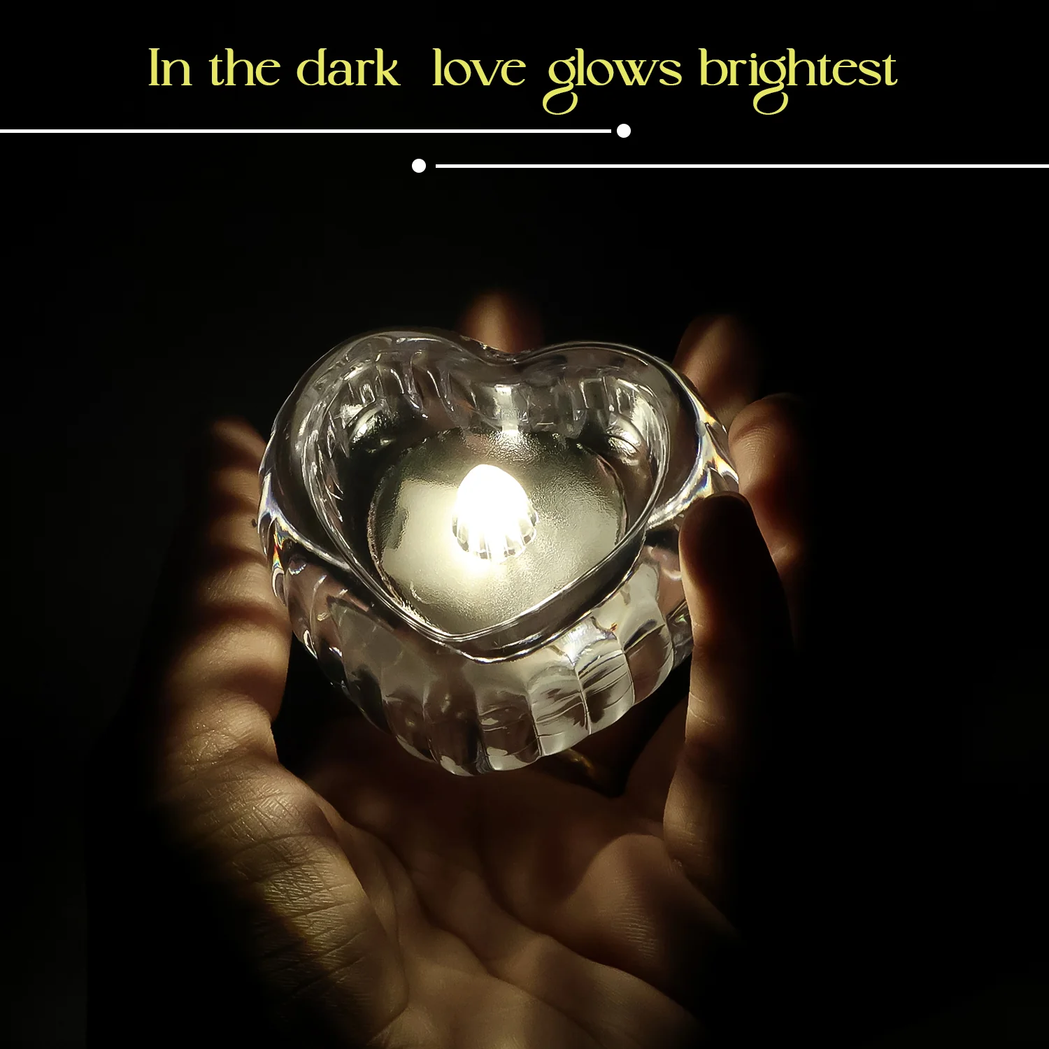 LED Crystal Tealight Decorative Flameless Candles (6 Pc) - Image 7