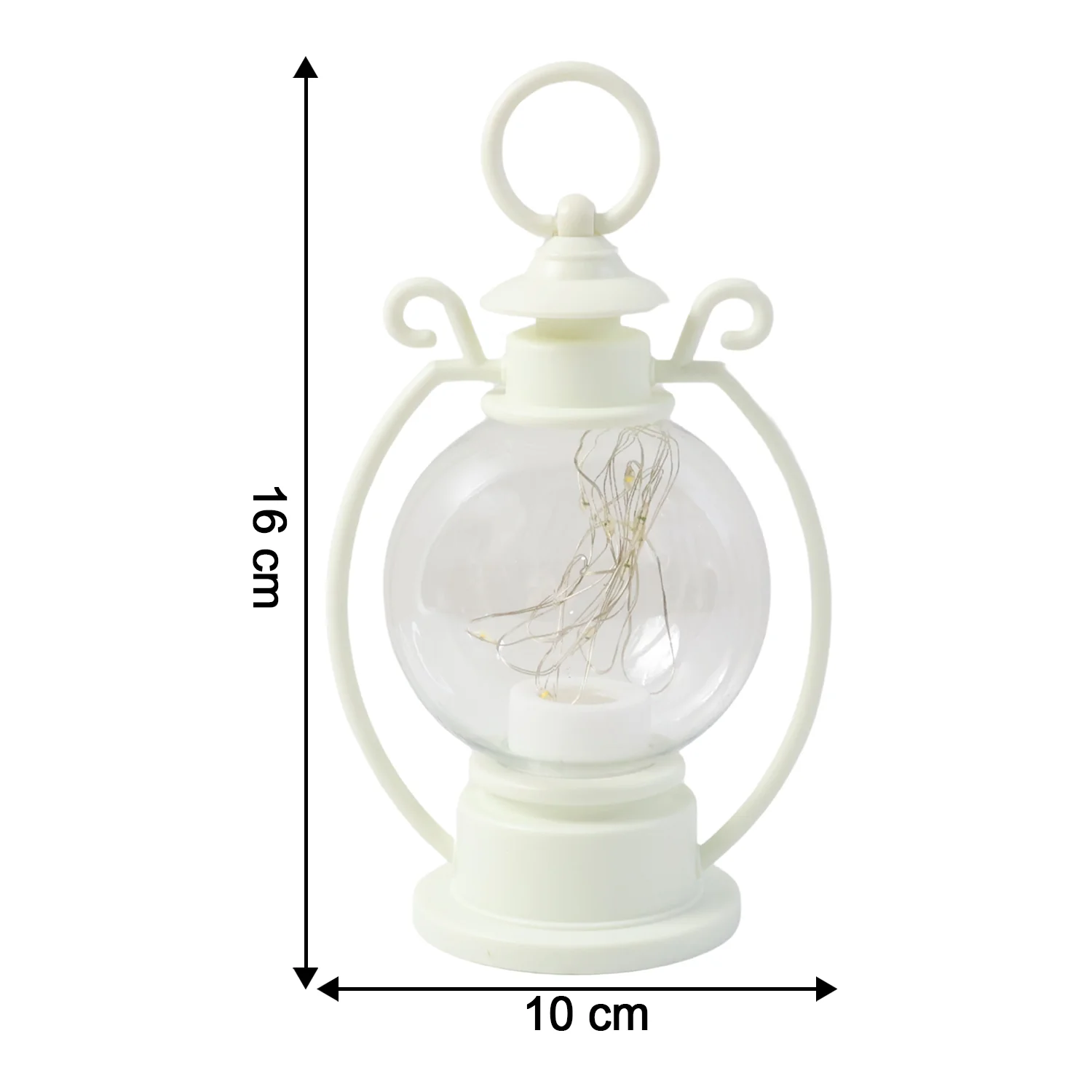 LED Decorative Storm Lantern Light (Battery Operated, Warm White Light) - Image 4