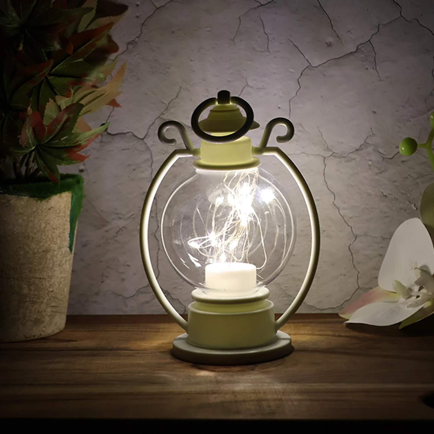 LED Decorative Storm Lantern Light (Battery Operated, Warm White Light) - Image 6