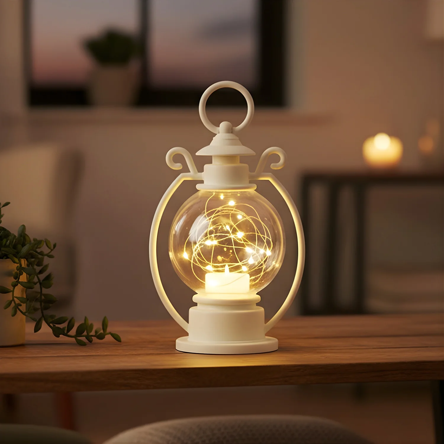 LED Decorative Storm Lantern Light (Battery Operated, Warm White Light) - Image 7