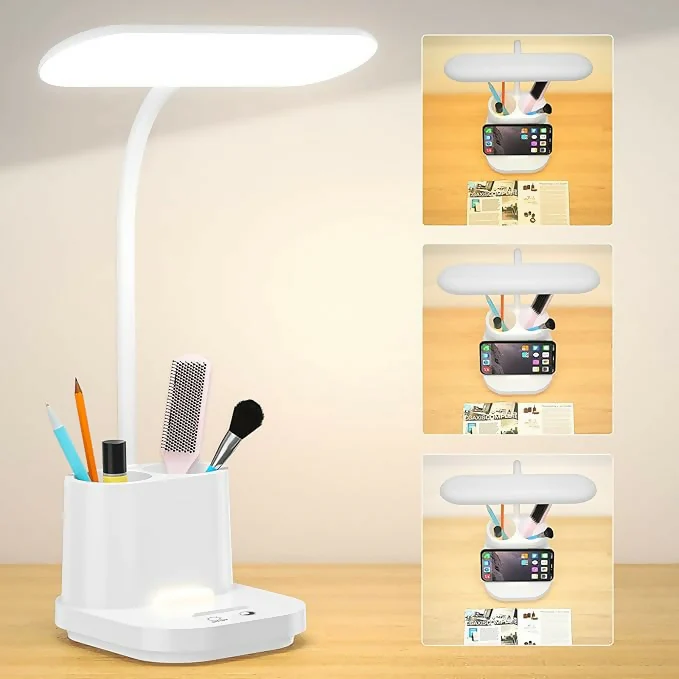 LED Desk Lamp with Pen Holder and Mobile Stand Organizer - Image 6