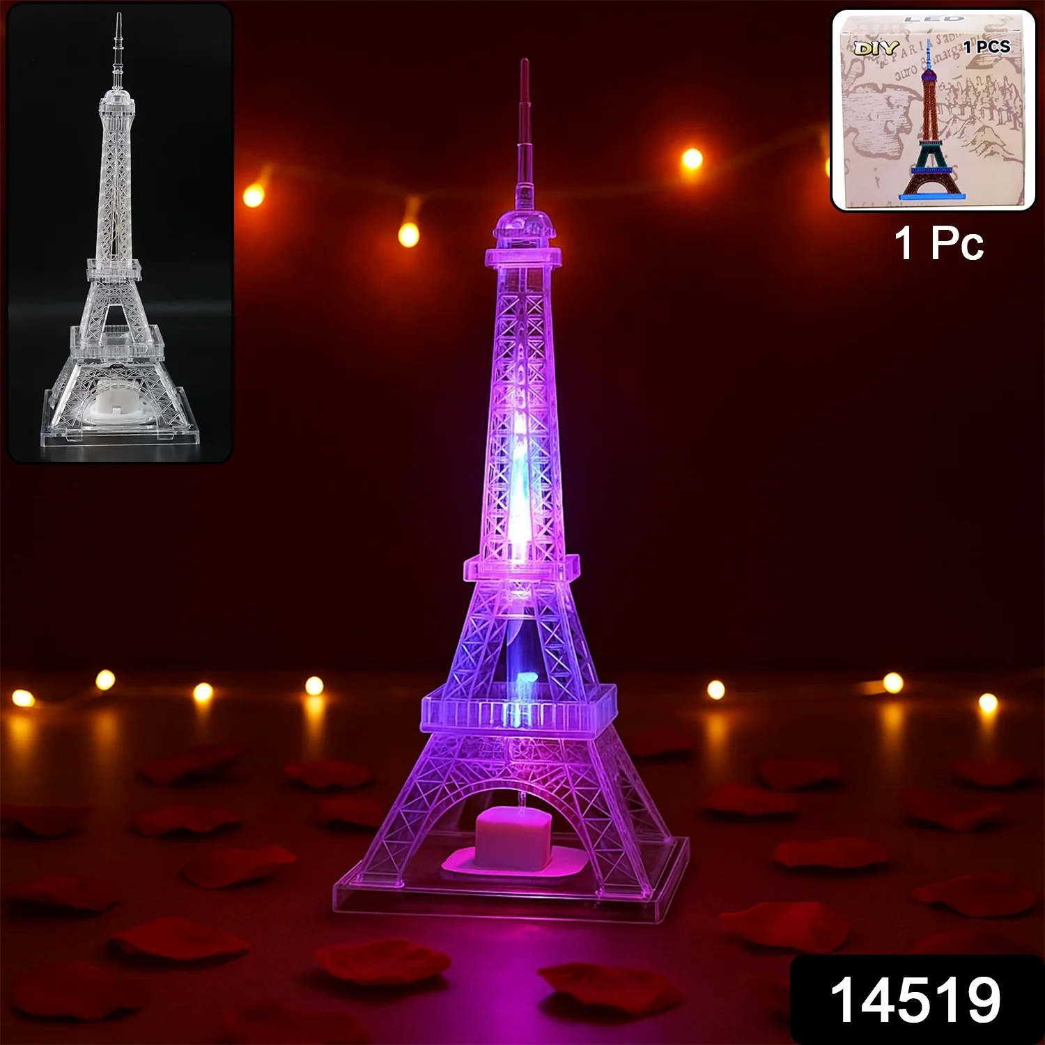 LED Eiffel Tower Decorative Night Light (1 Pc) - Image 2