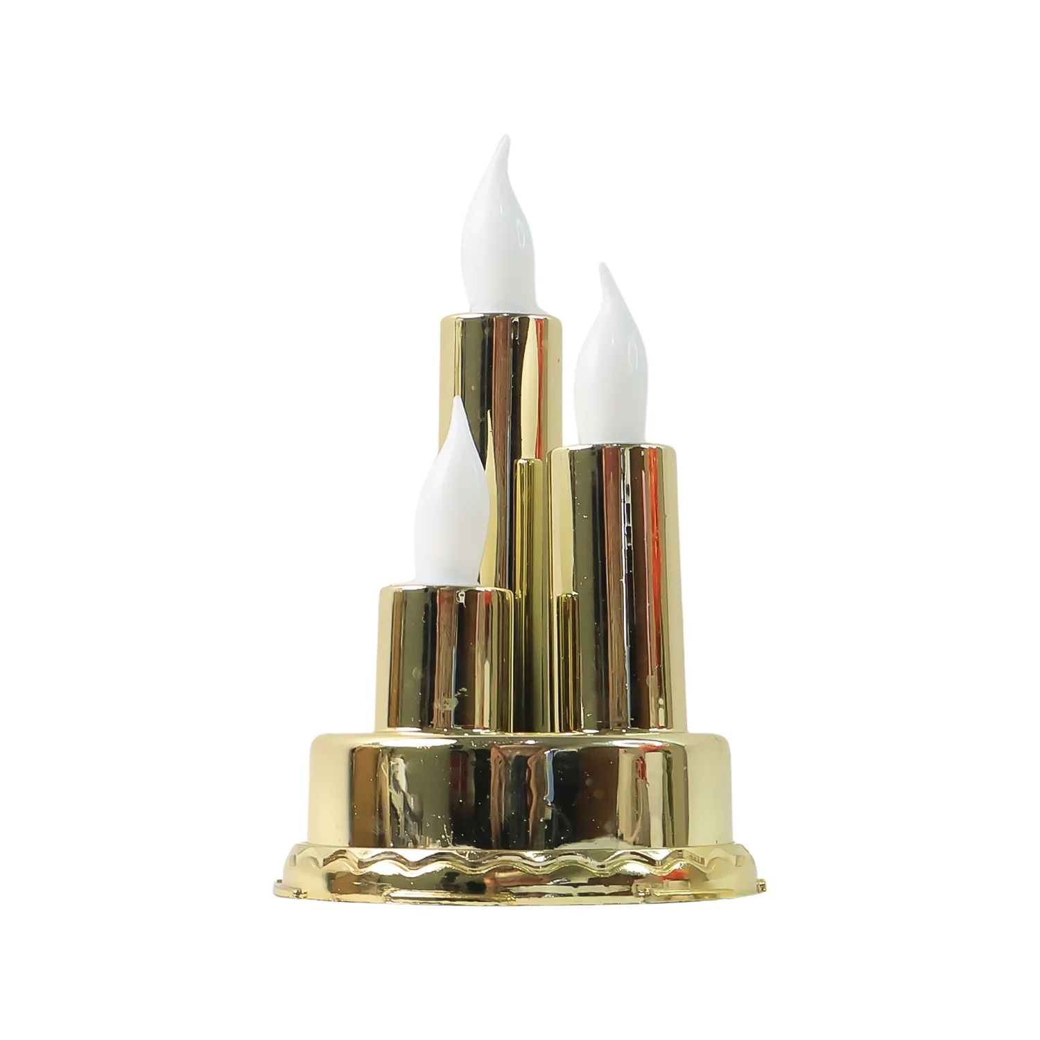 LED Flameless Candle Lamp with Triple Candle Design (1 Pc) - Image 5