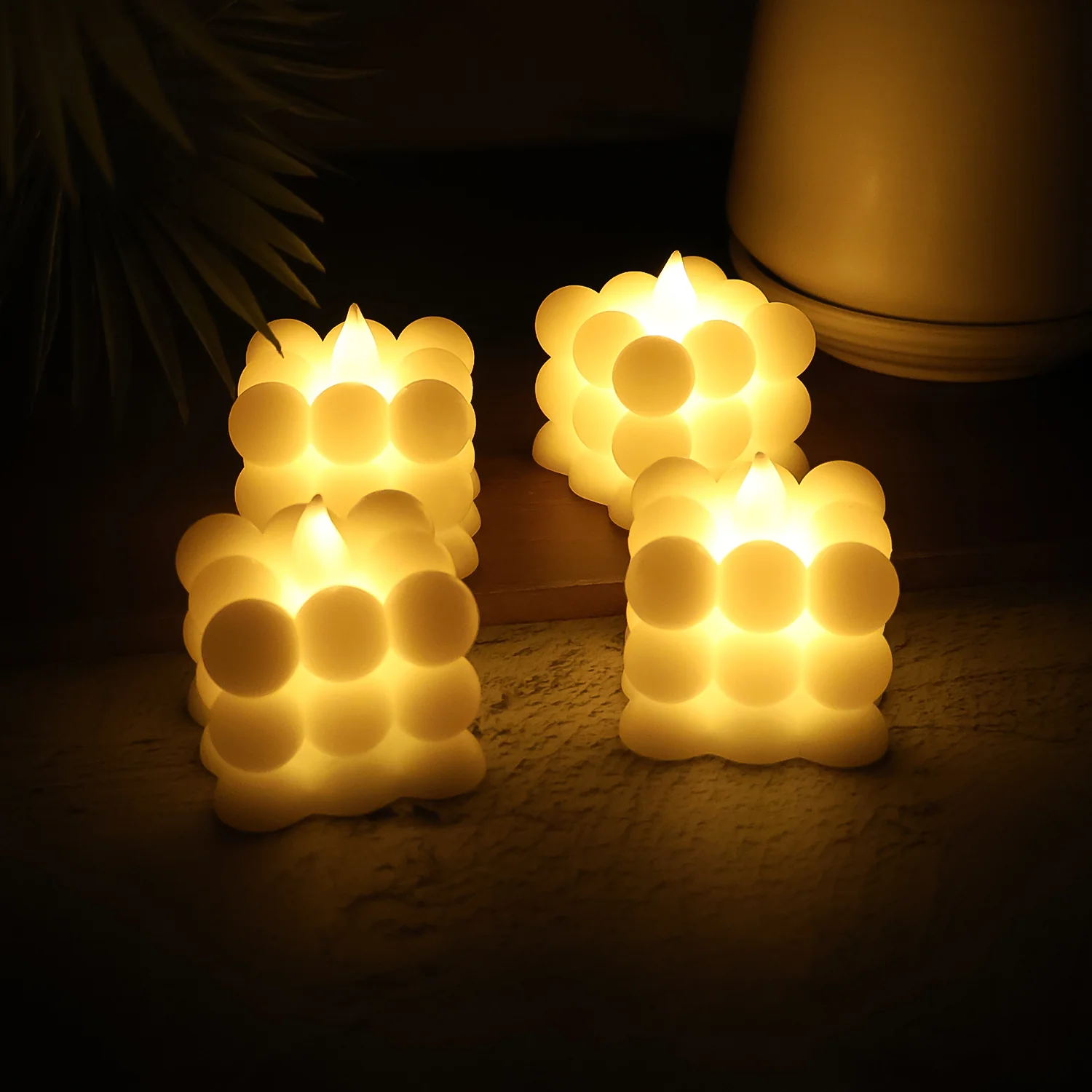 LED Flameless Cube Decorative Candles (24 Pc) - Image 6