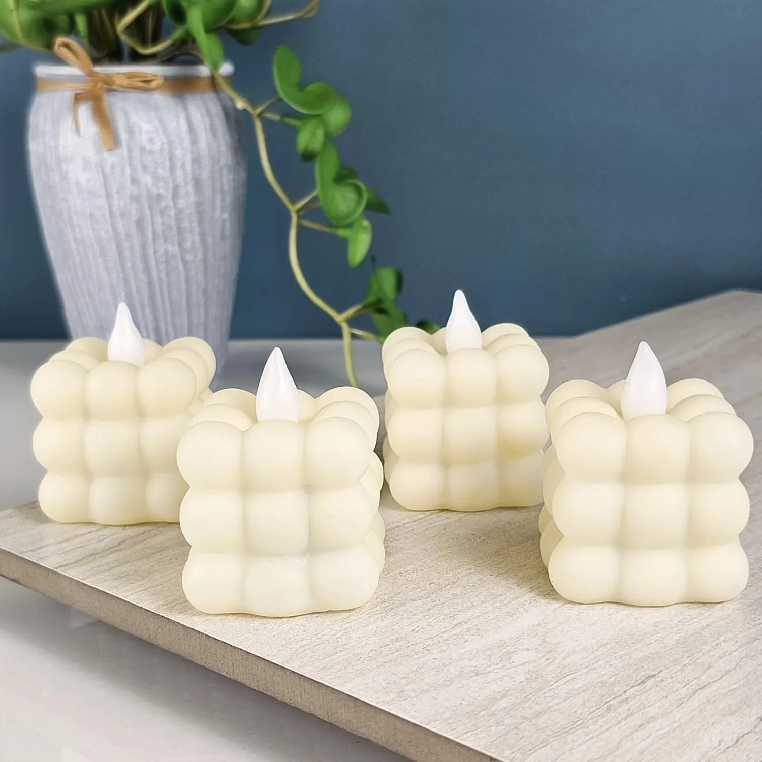LED Flameless Cube Decorative Candles (24 Pc) - Image 7