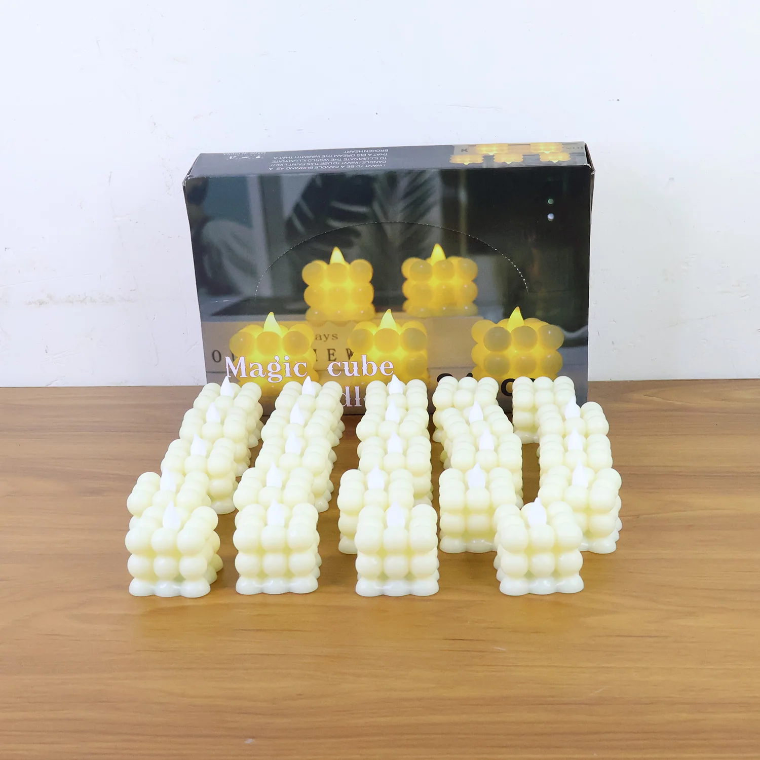LED Flameless Cube Decorative Candles (24 Pc) - Image 8