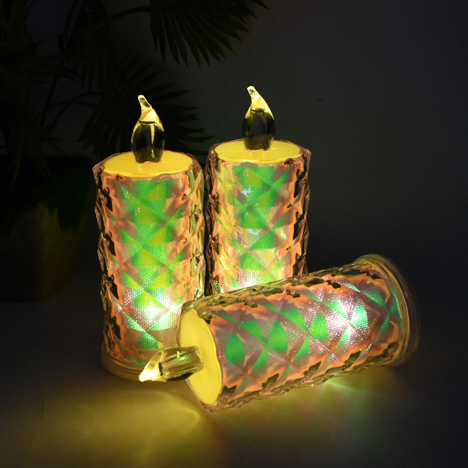 LED Flameless Decorative Candle Lights (3 Pc / Set) - Image 4