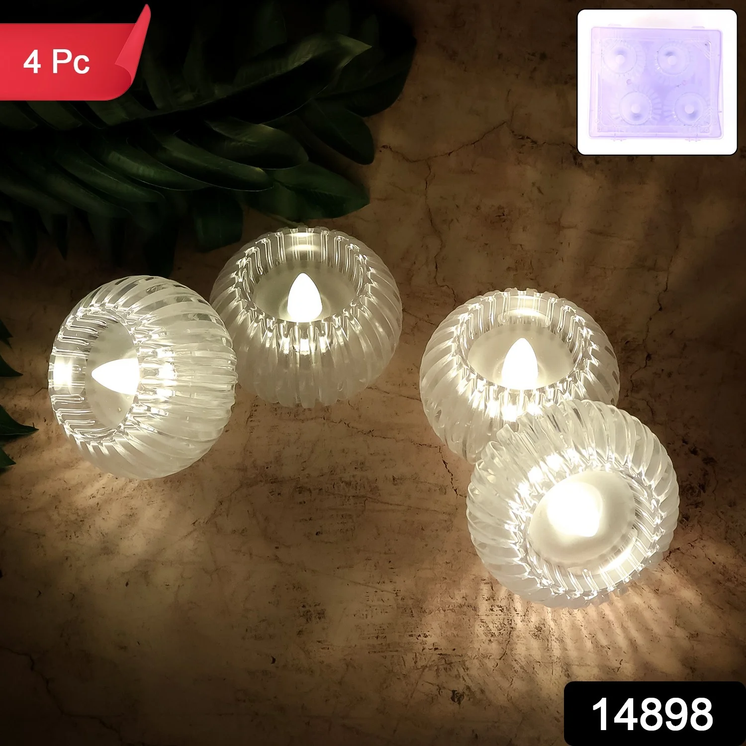 LED Flameless Decorative Candles (4 Pc) - Image 2