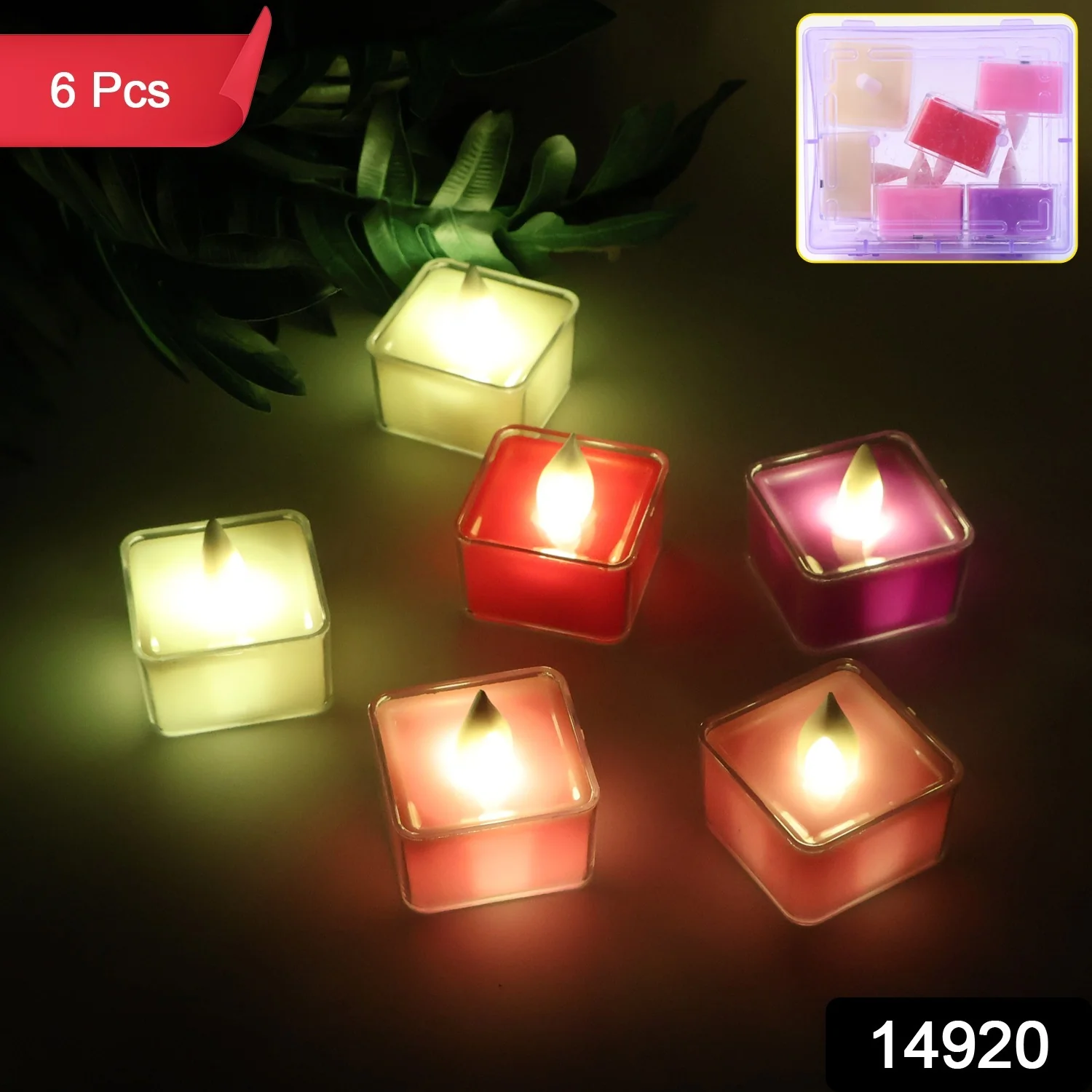 LED Flameless Decorative Tealight Candles - (6 Pc / Set) - Image 2
