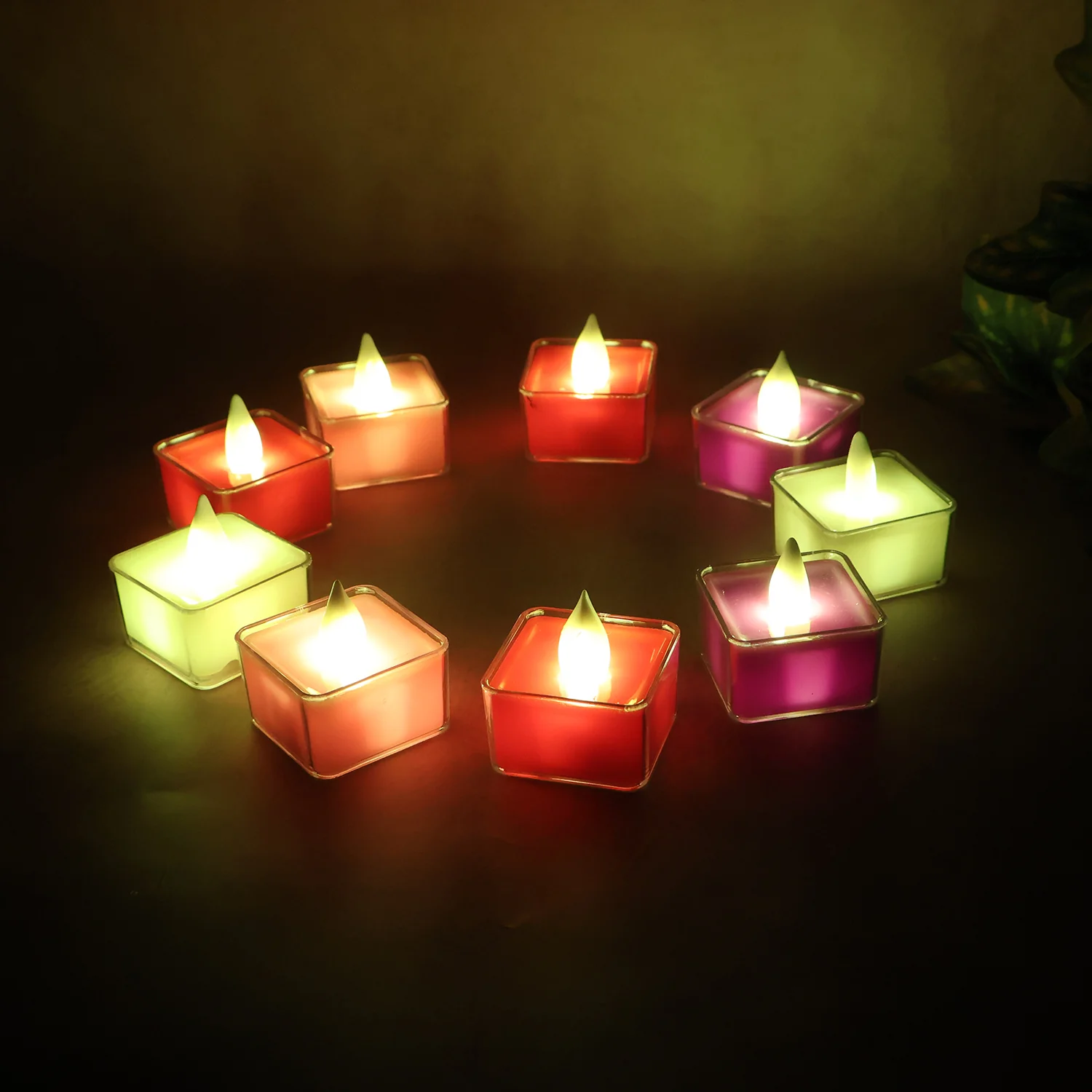 LED Flameless Decorative Tealight Candles - (9 Pc / Set) - Image 6