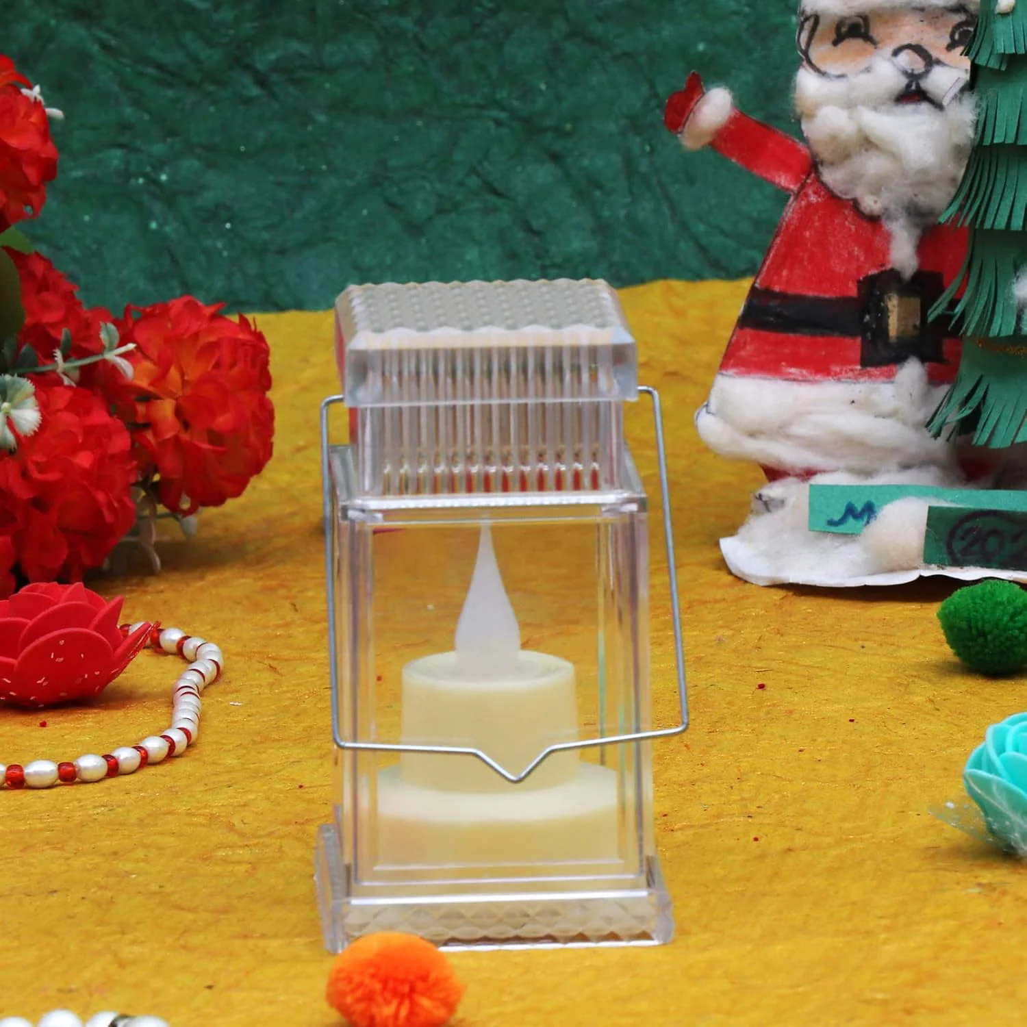 LED Flameless Lantern Style Decorative Candles (4 Pc) - Image 4