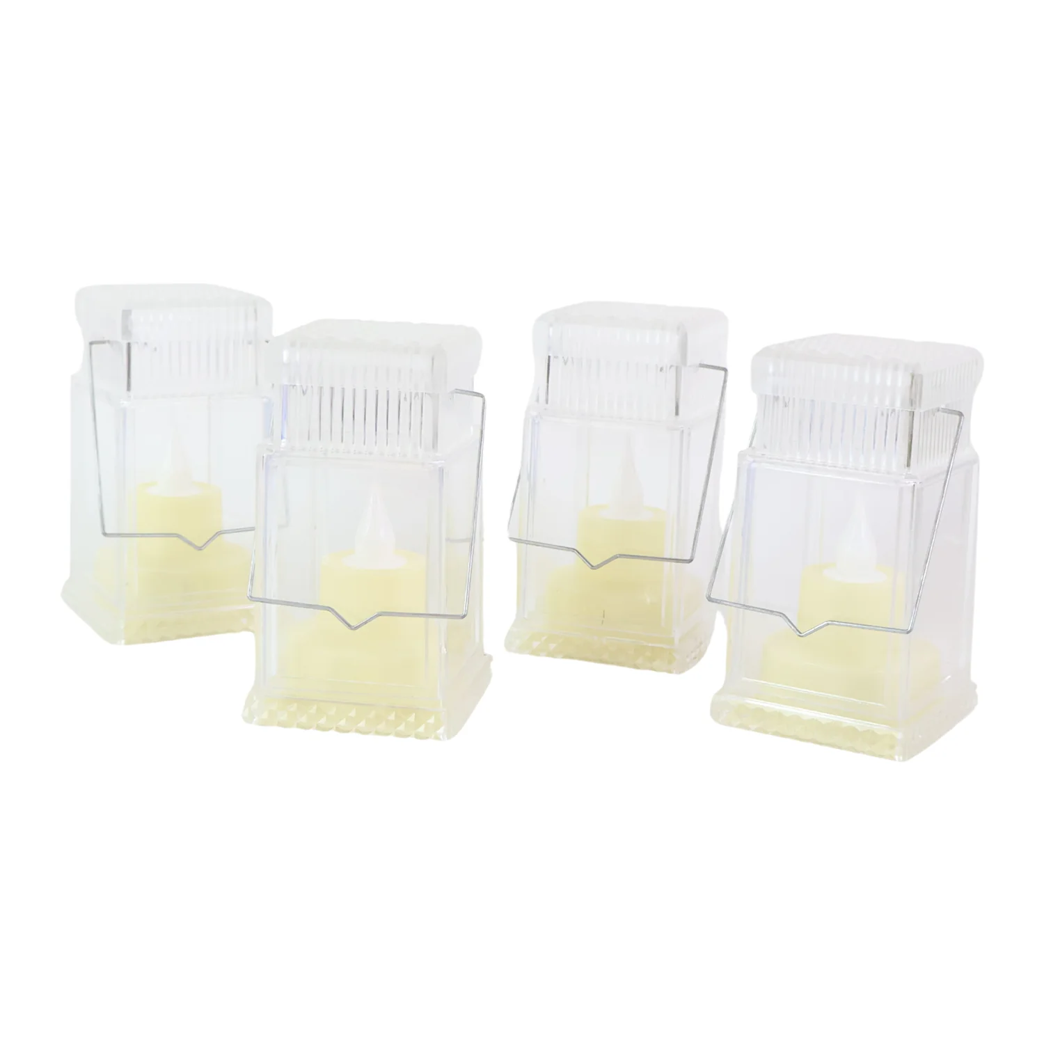 LED Flameless Lantern Style Decorative Candles (4 Pc) - Image 5