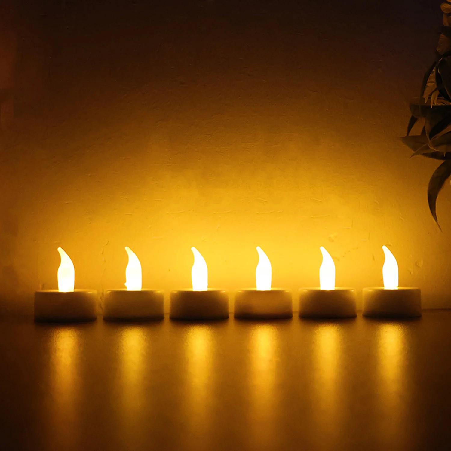 LED Flameless Tealight Candles Lights (6 Pc / Without Remote) - Image 3