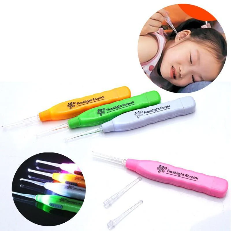 LED Flashlight Earpick with Tweezer - Image 3