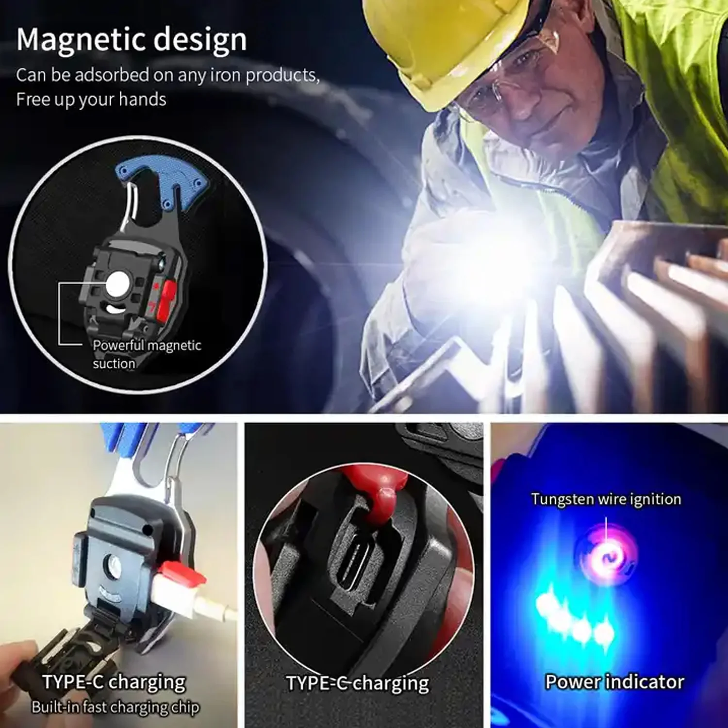 Keychain Led Flashlight Rechargeable Multi Function 6 Lighting Modes Pocket Key - Image 6