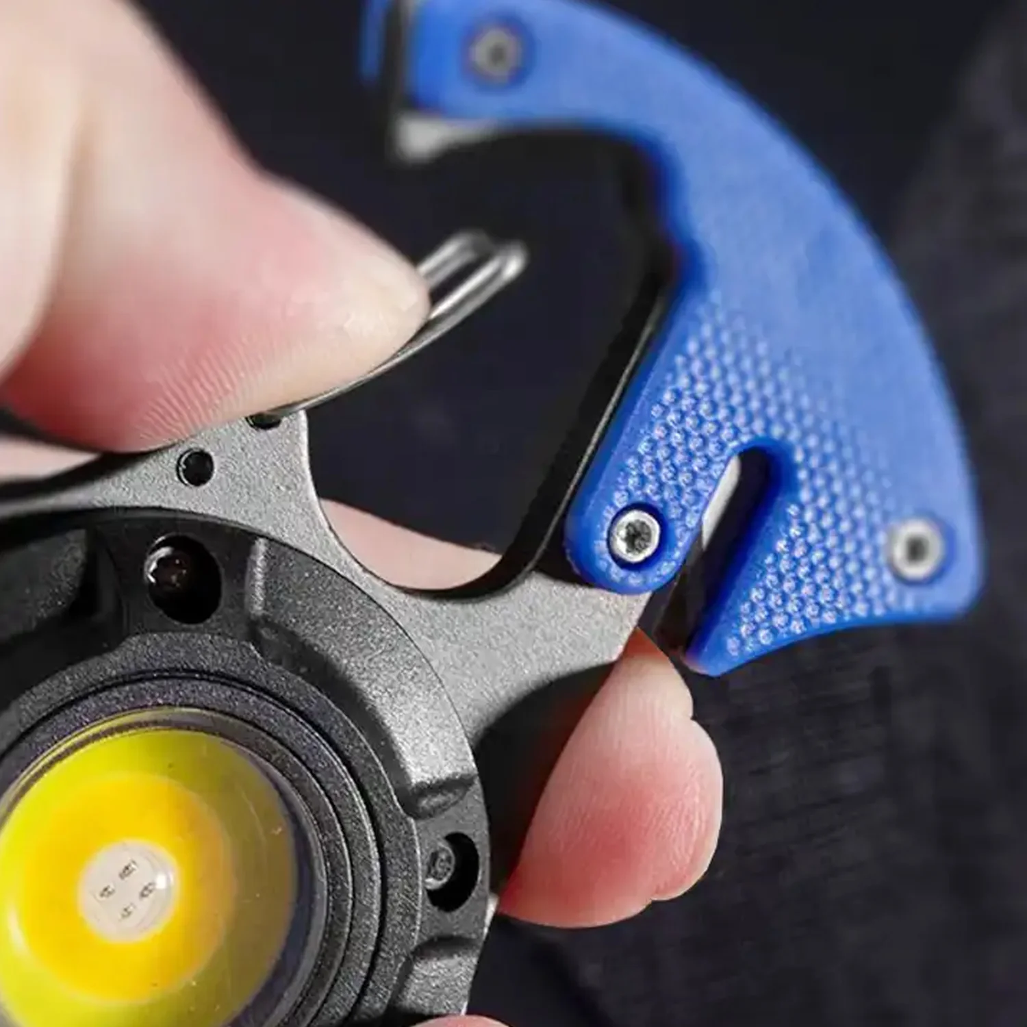 Keychain Led Flashlight Rechargeable Multi Function 6 Lighting Modes Pocket Key - Image 7