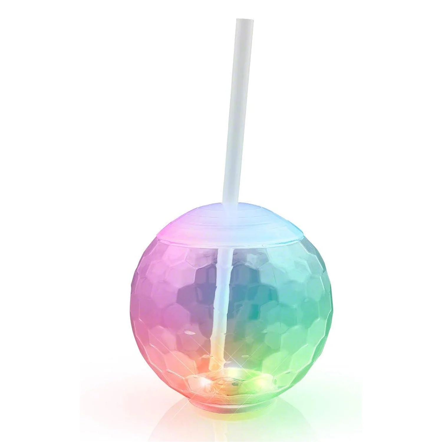 LED Glow Drink Cup with Straw (1 Pc) - Image 4