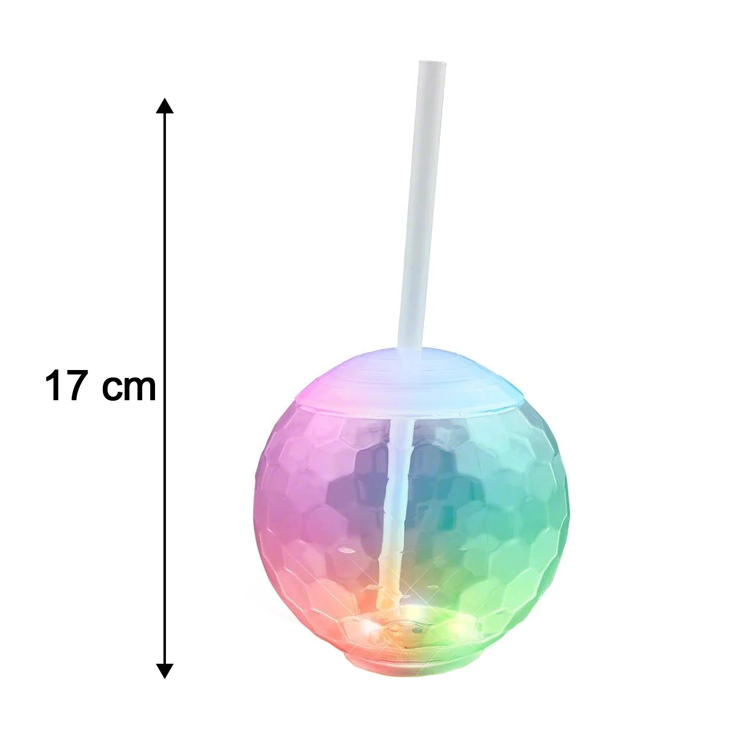 LED Glow Drink Cup with Straw (1 Pc) - Image 6