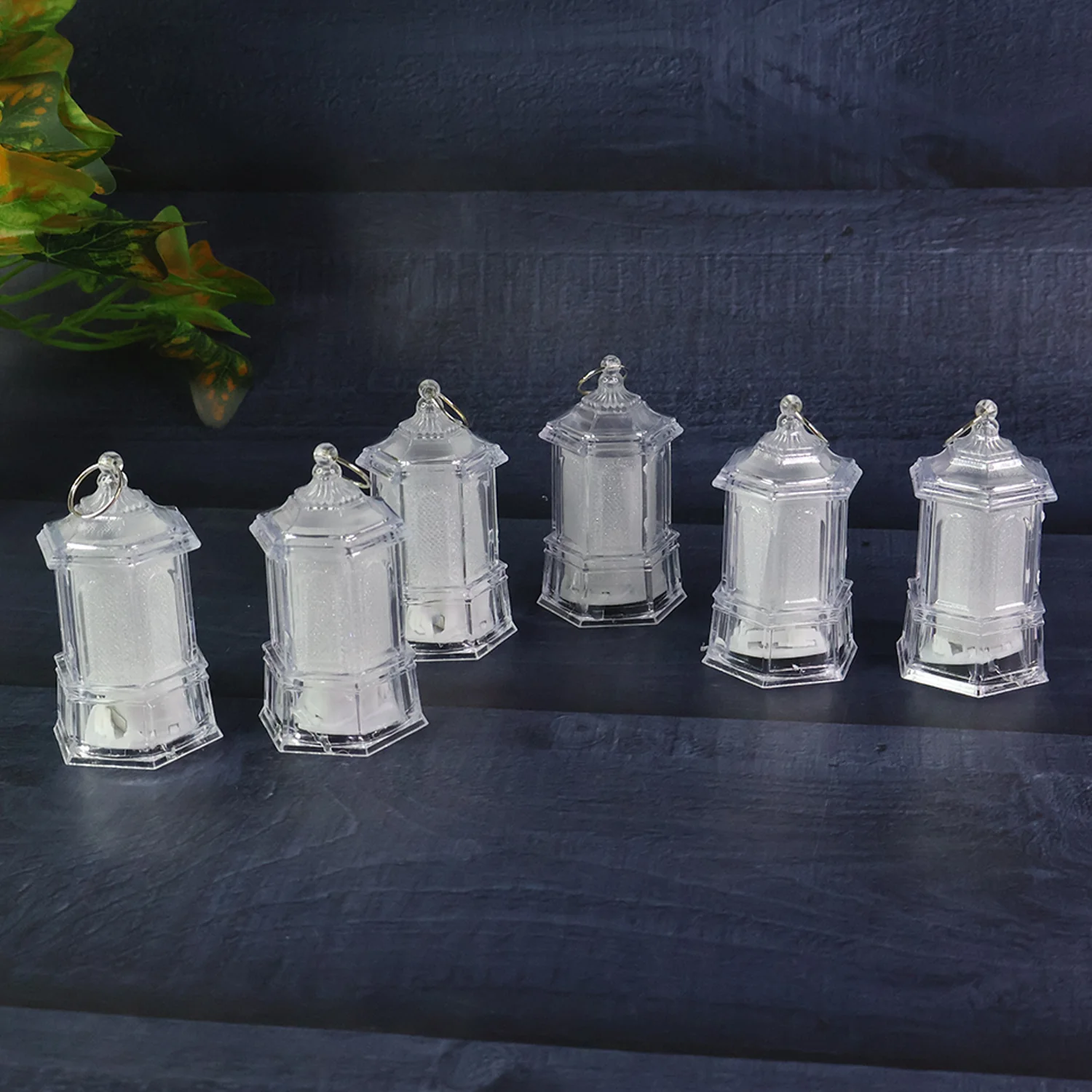 LED Hanging Lantern Style Decorative Flameless Candles (6 Pc) - Image 4
