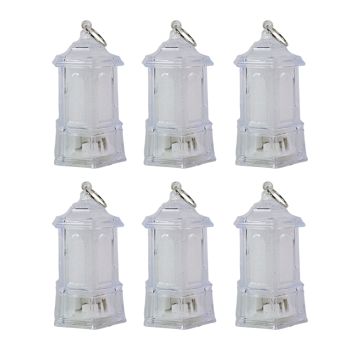 LED Hanging Lantern Style Decorative Flameless Candles (6 Pc) - Image 5
