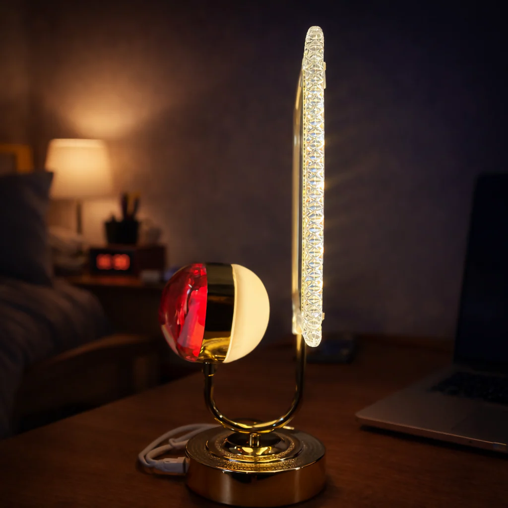LED Heart Couple Photo Frame Lamp with Decorative Stand - Image 5