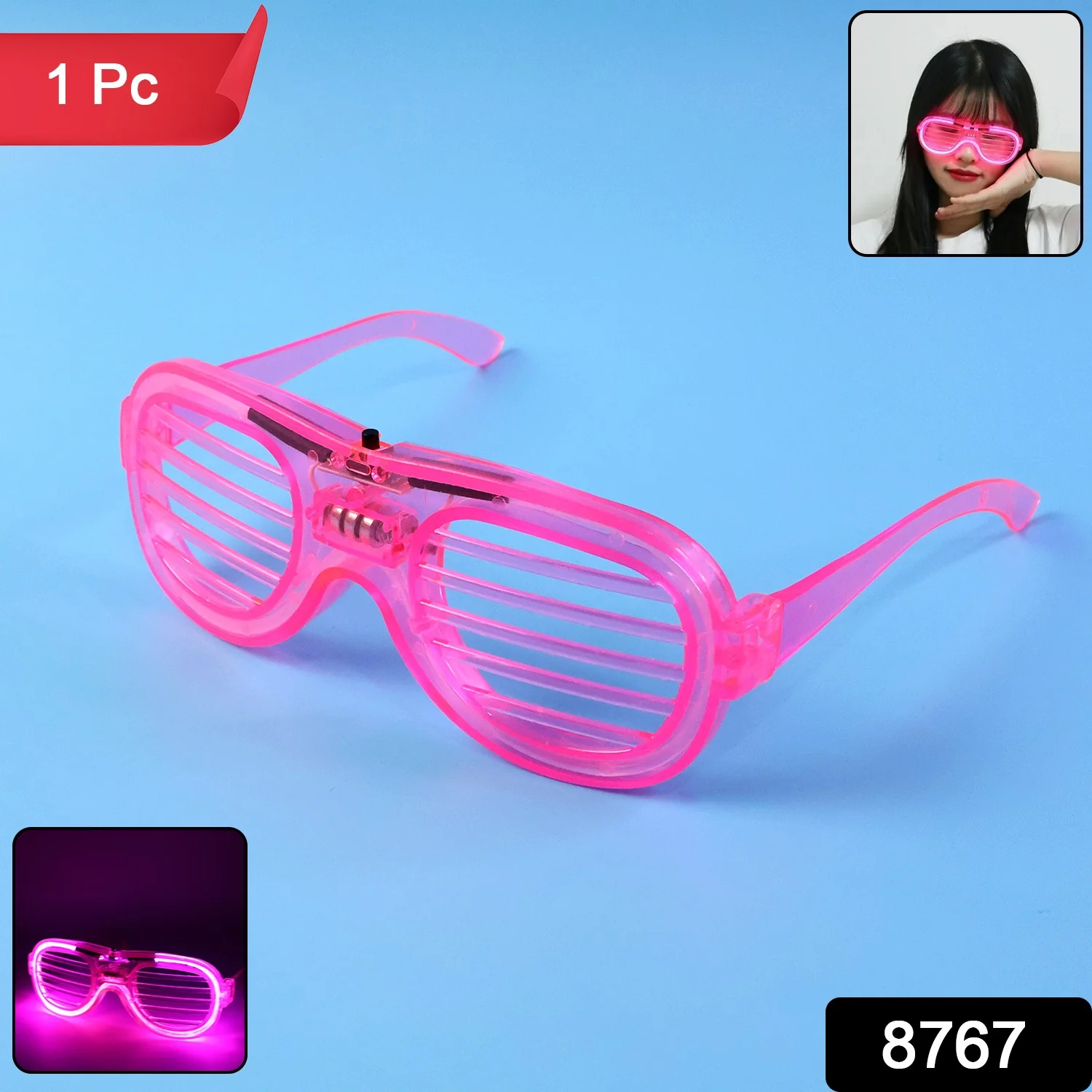 LED Light-Up Party Glasses for Night Events (1 Pc) - Image 2
